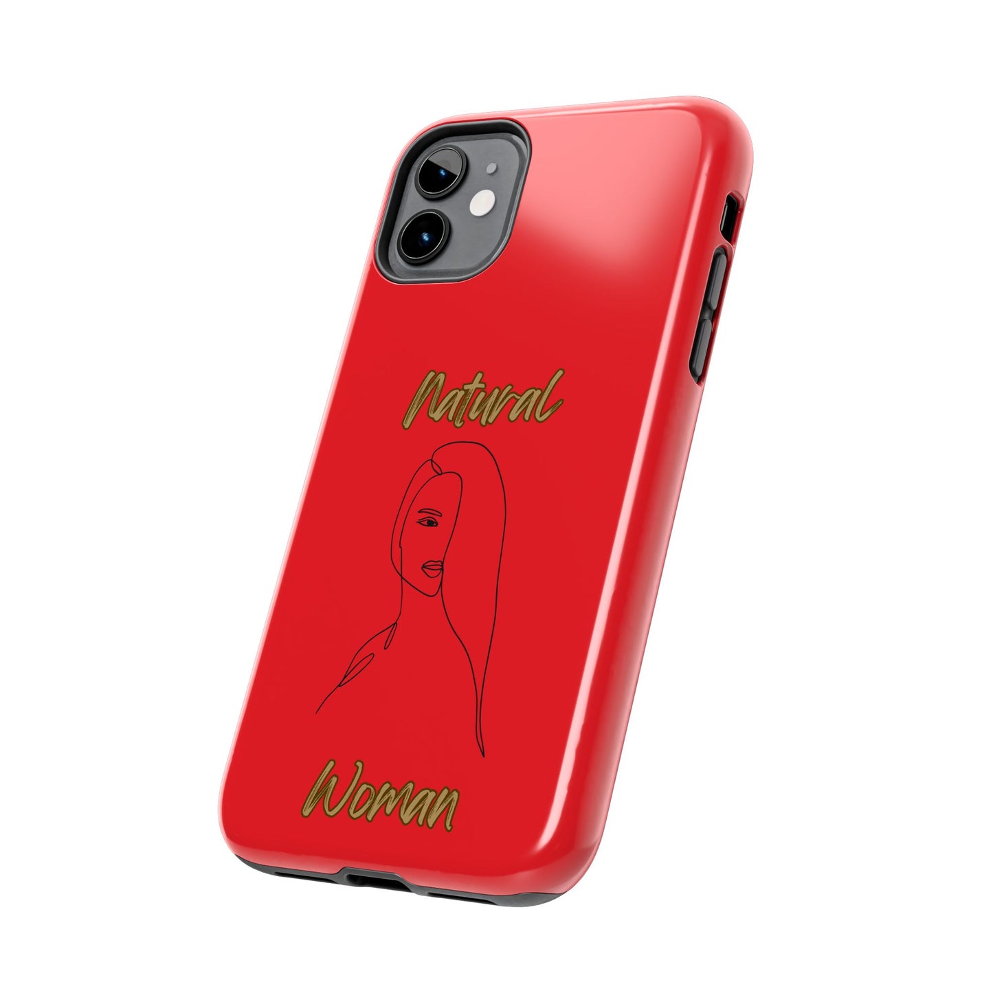 Natural Woman Covered Eye (BL)Tough Phone Cases RED