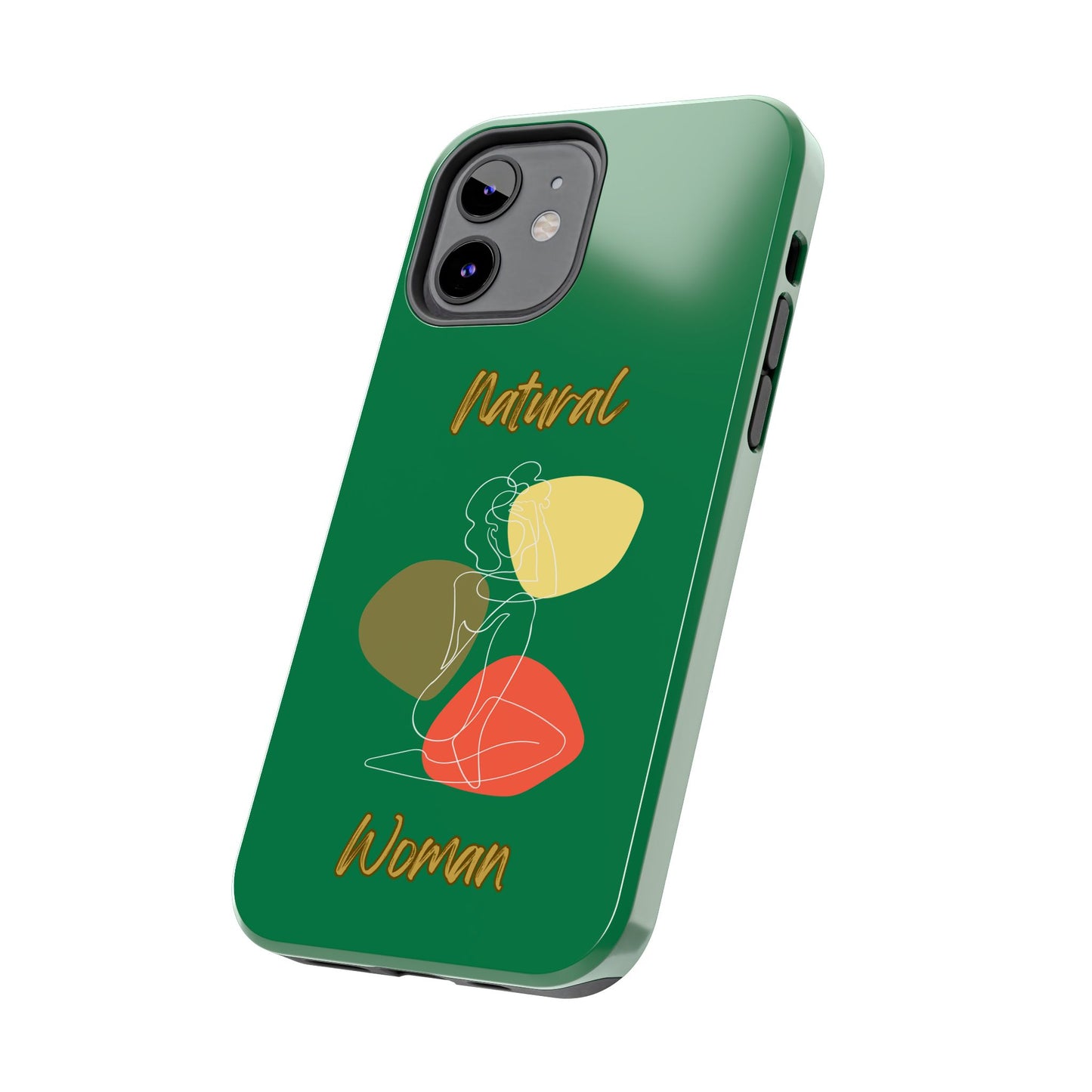 Natural Woman Colorful Pose (WL)Tough Phone Cases DARK GREEN