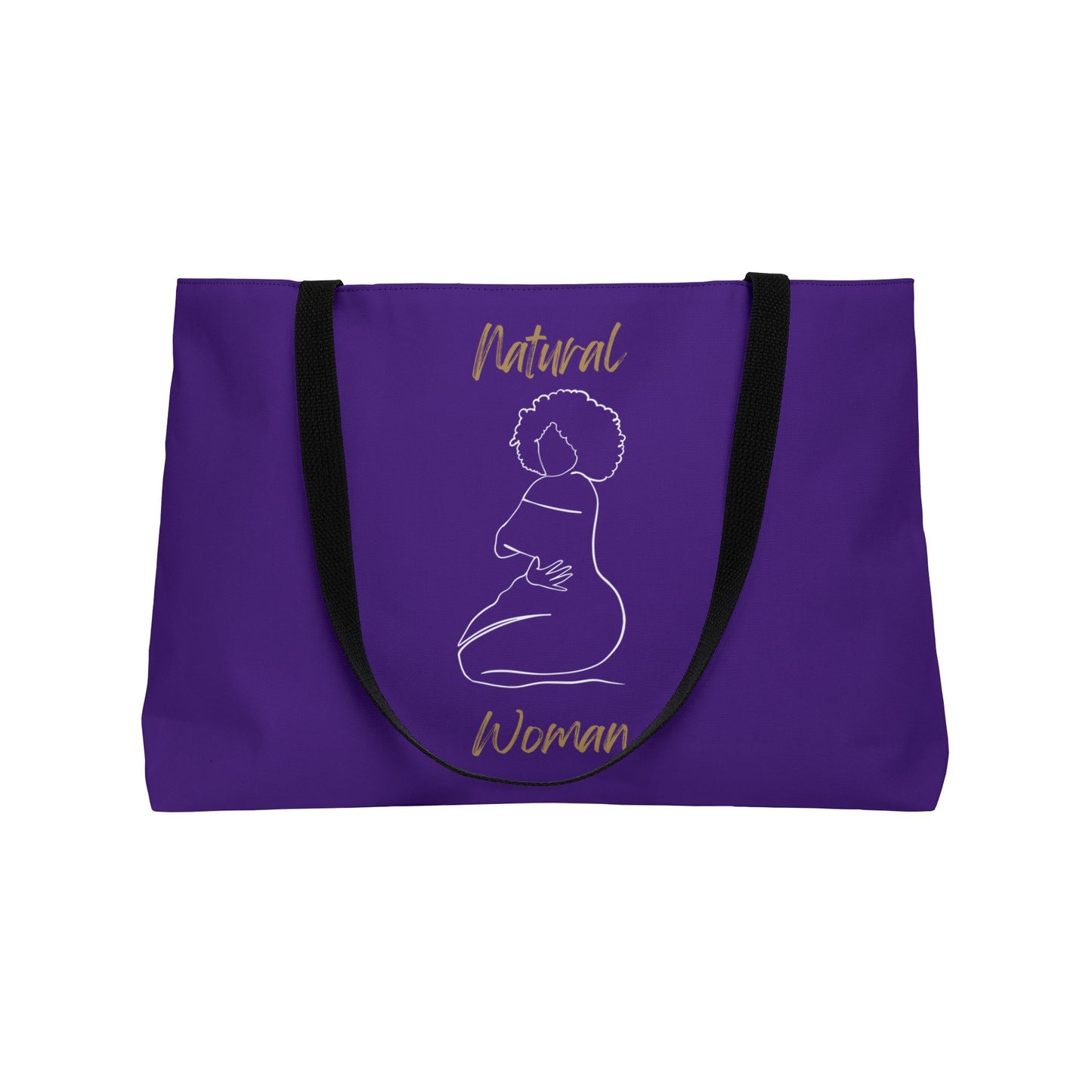 Natural Woman Hug (WL) Weekender Tote Bag PURPLE