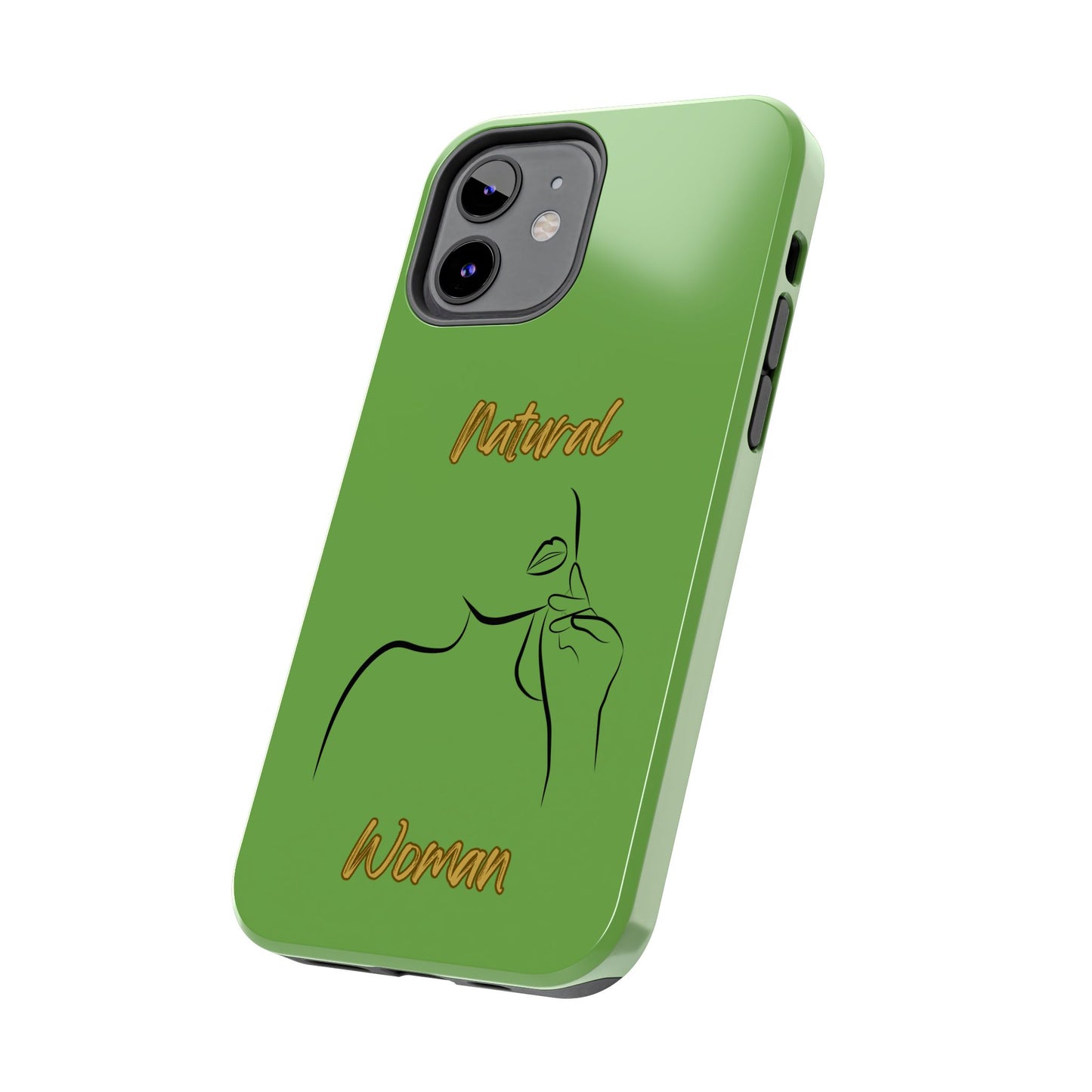 Natural Woman Chin Up (BL)Tough Phone Cases GREEN
