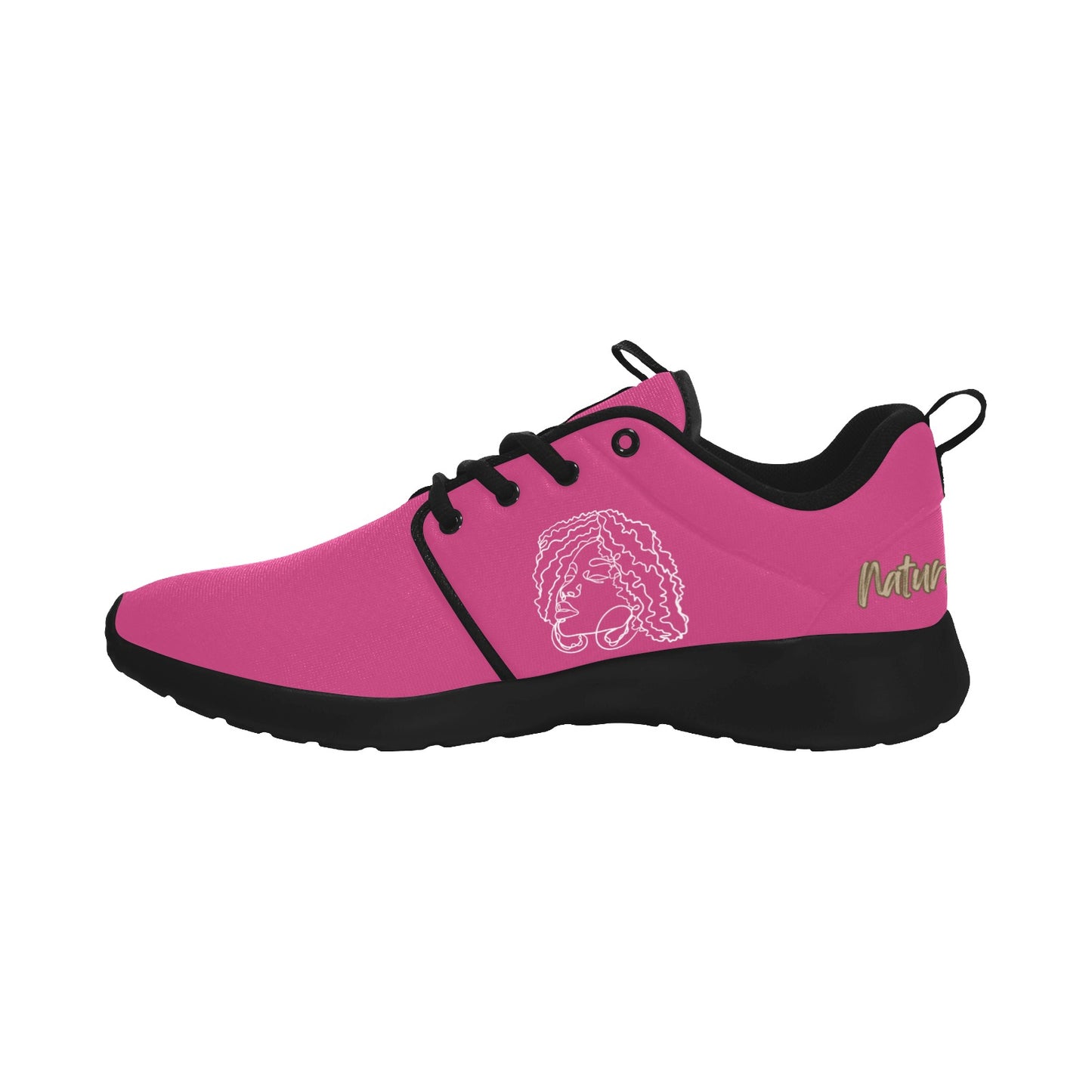 Natural Woman NATURALLY ME (WL) NEON PINK w/ Black Sole Sneakers