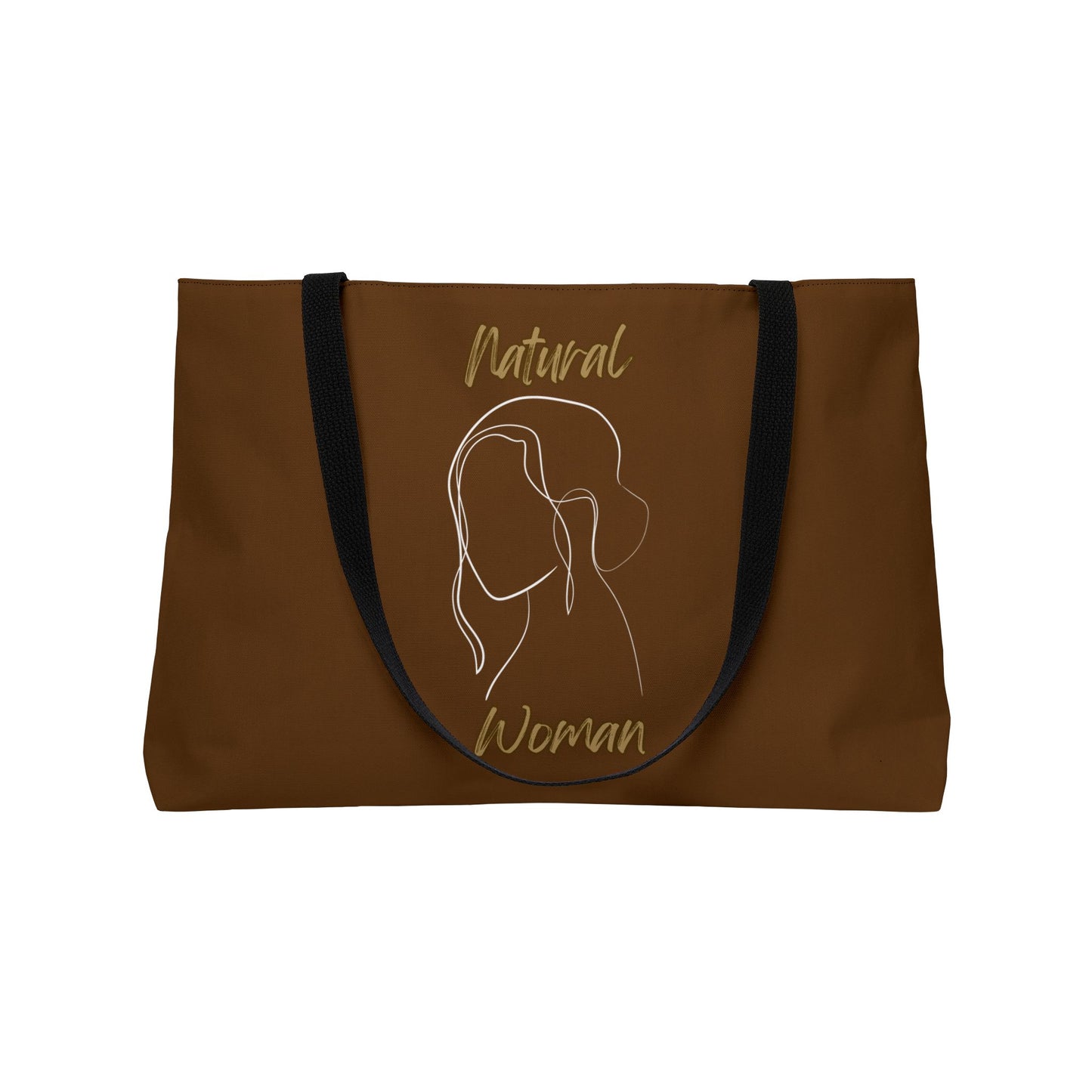 Natural Woman Hanging Hair (WL) Weekender Tote Bag BROWN