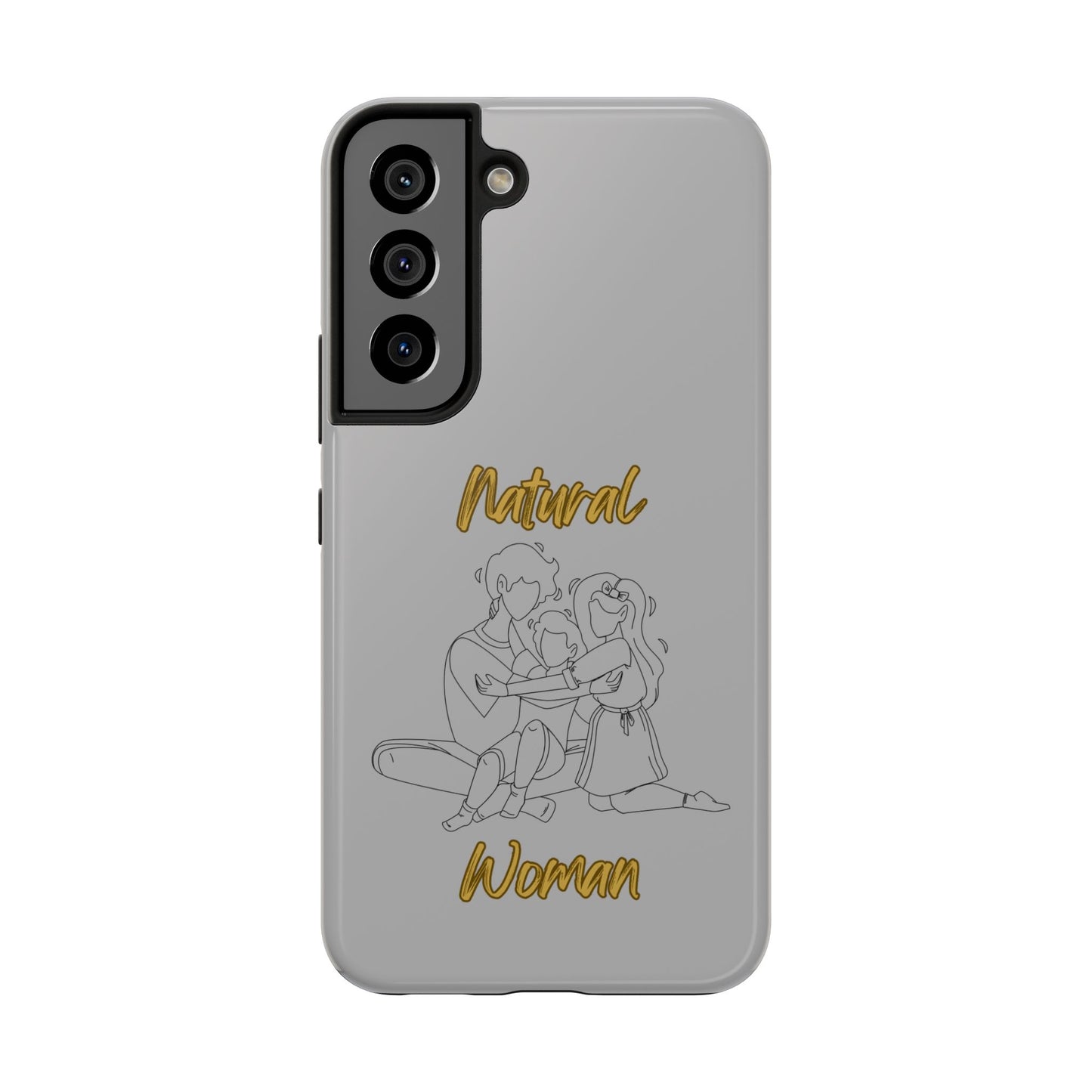 Natural Woman Bear Hugs (BL) Tough Phone Cases LIGHT GREY