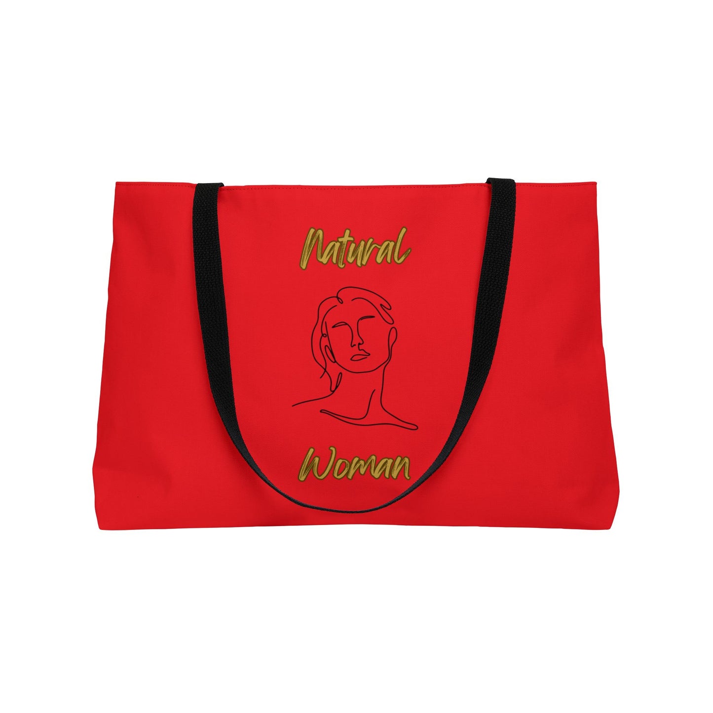 Natural Woman Hello (BL) Weekender Tote Bag RED