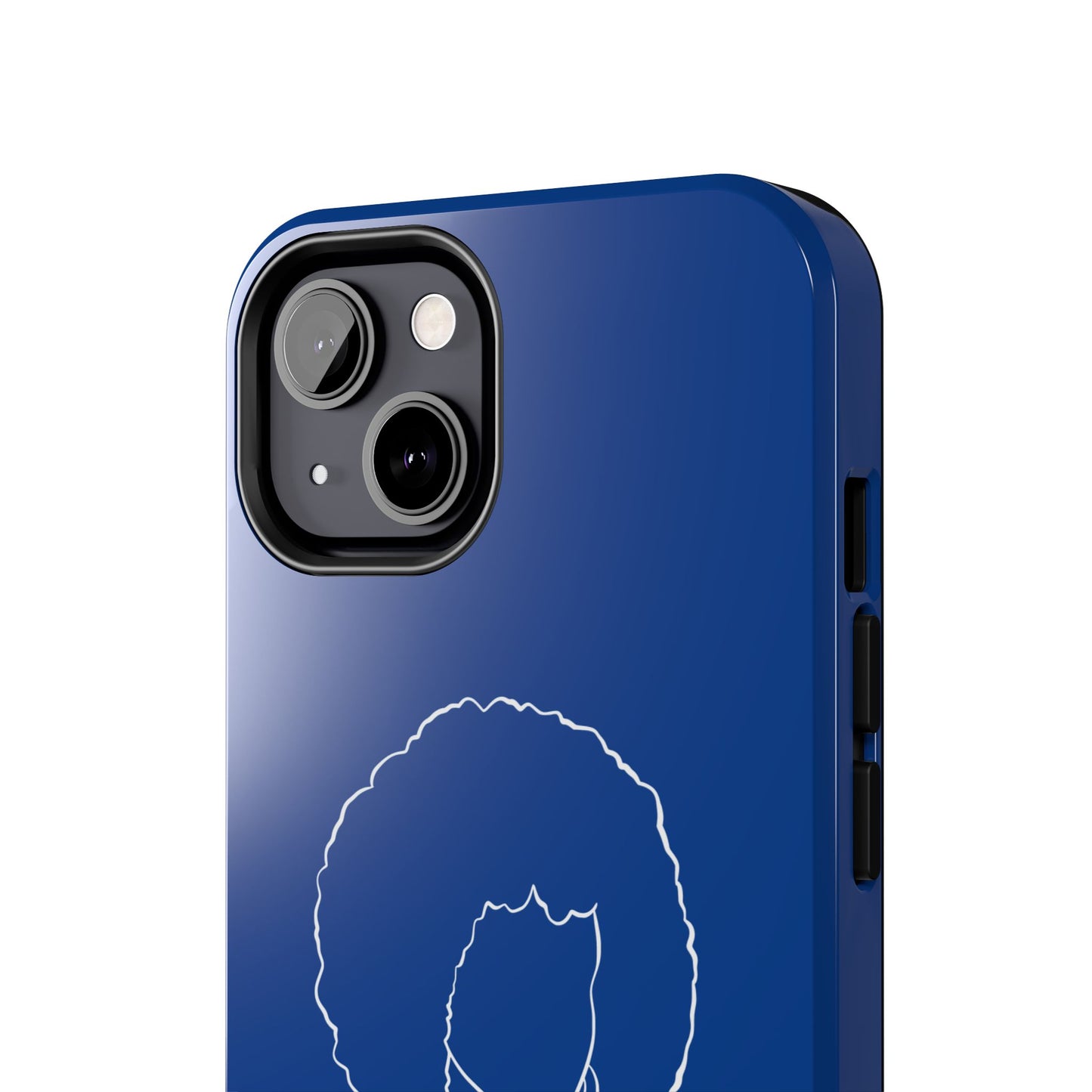 Natural Woman Afro (WL)Tough Phone Cases DARK BLUE