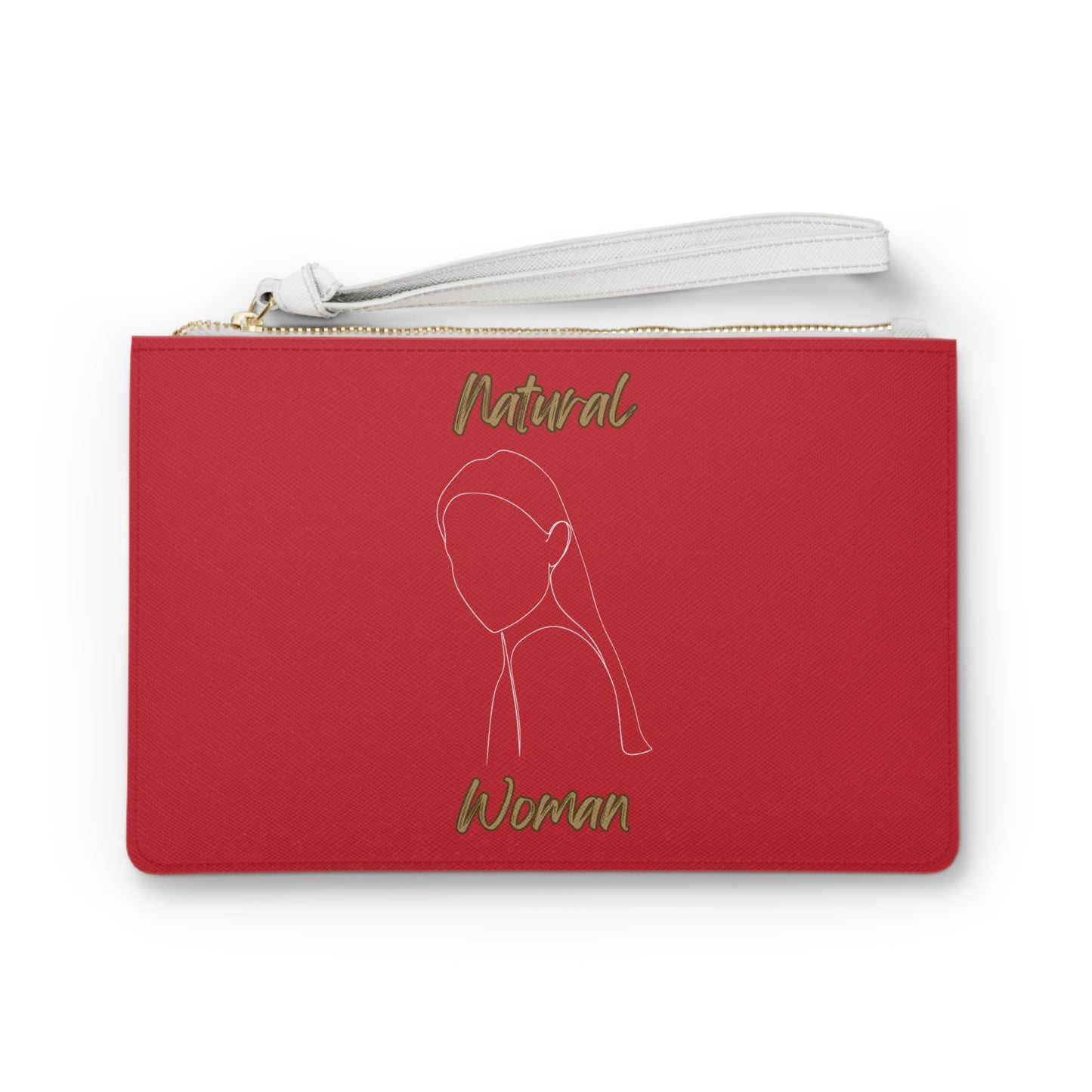 Natural Woman Tilted Look (WL) Clutch Bag DARK RED