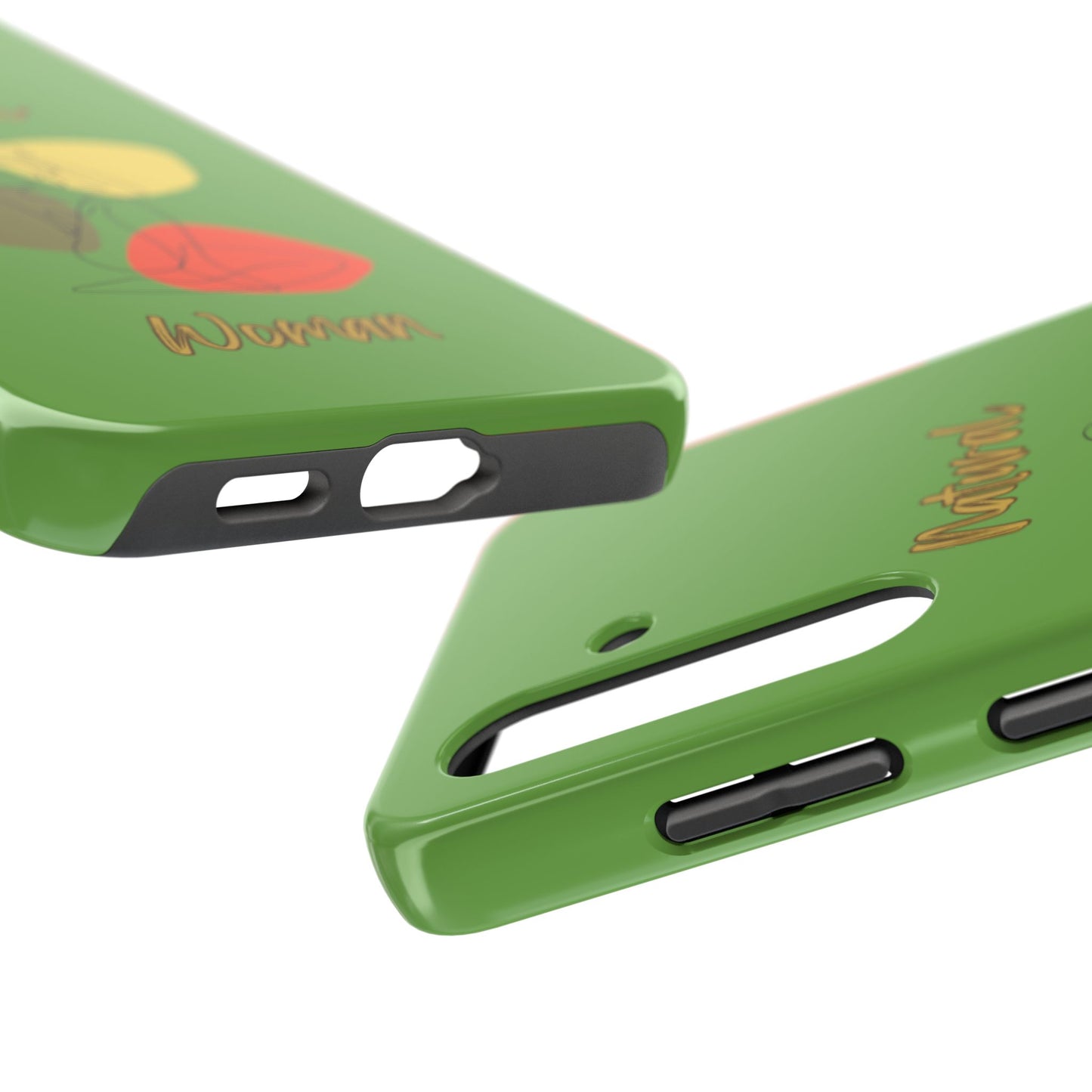 Natural Woman Colorful Pose (BL)Tough Phone Cases GREEN