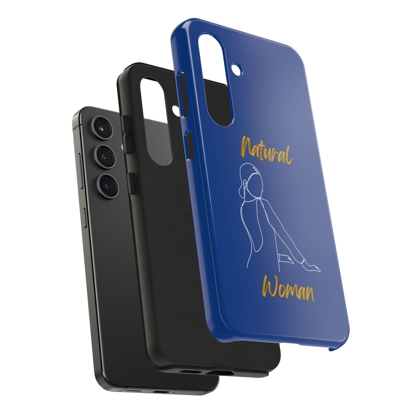 Natural Woman Hands Free (WL)Tough Phone Cases DARK BLUE