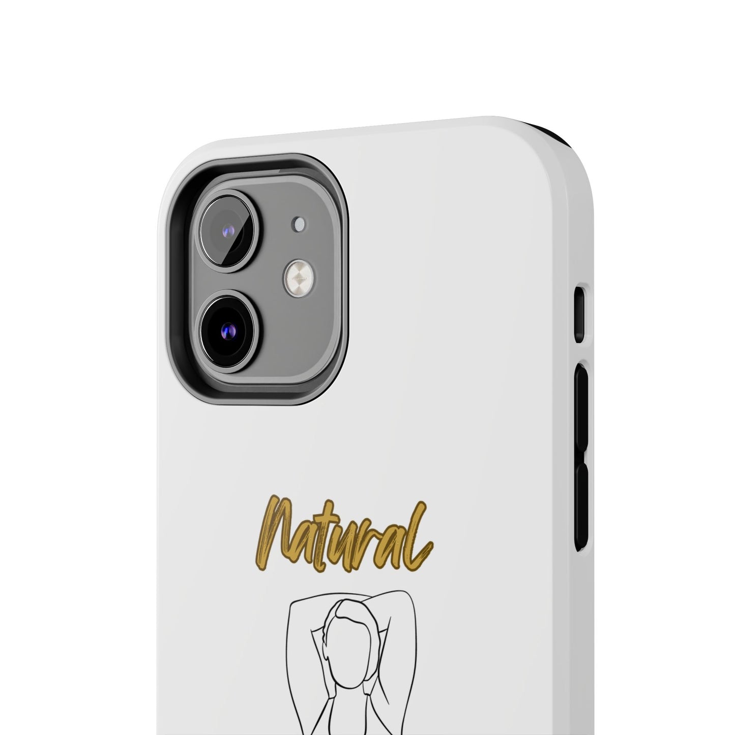Natural Woman I Love Me (BL)Tough Phone Cases WHITE
