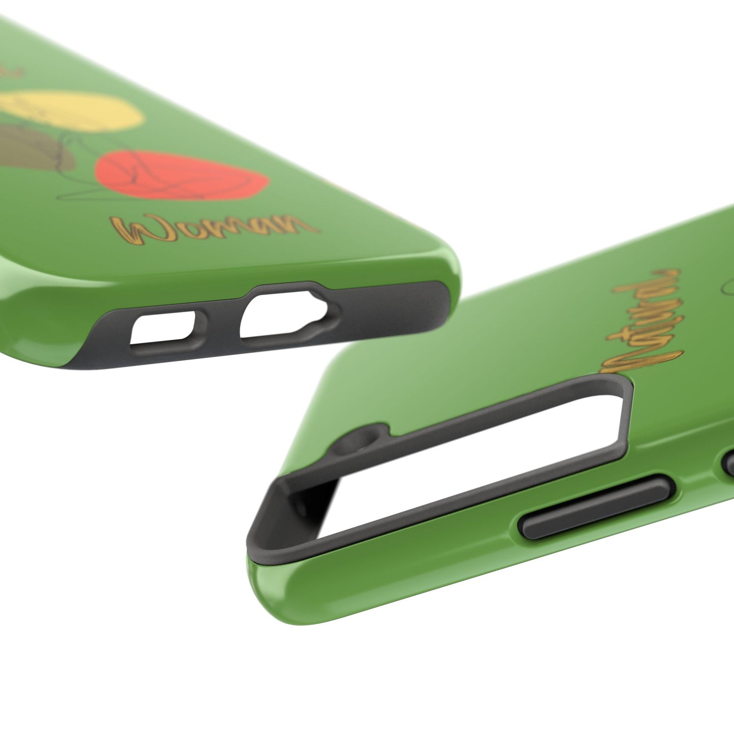 Natural Woman Colorful Pose (BL)Tough Phone Cases GREEN