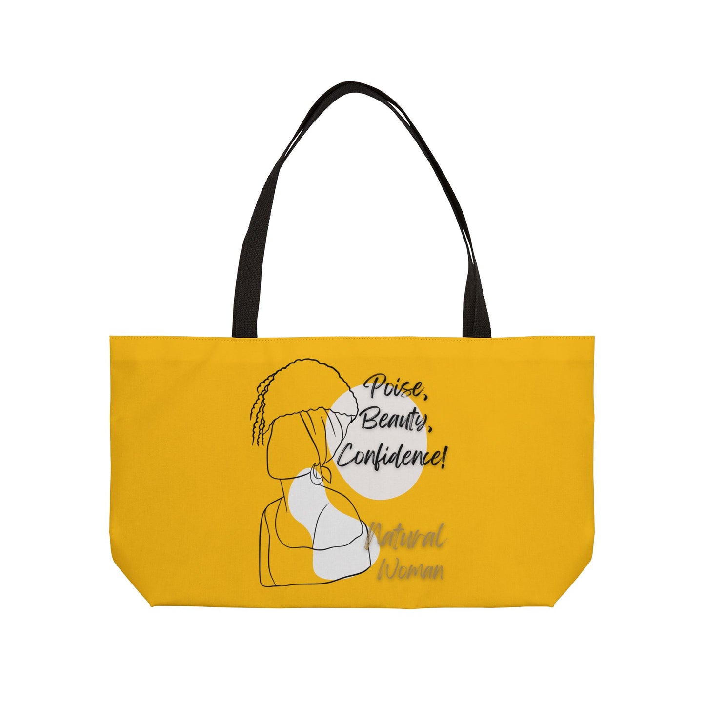 Natural Woman Puff (BL) Weekender Tote Bag YELLOW