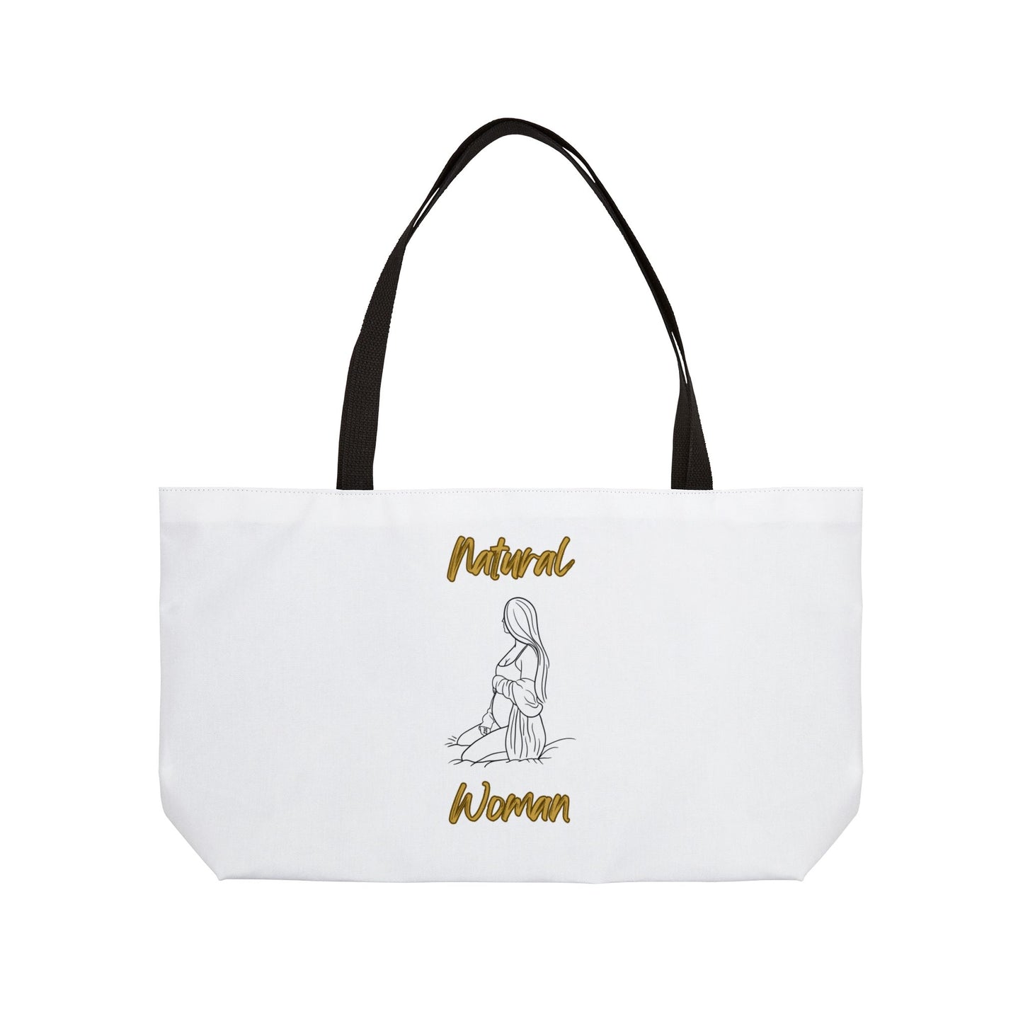 Natural Woman Expecting (BL) Weekender Tote Bag WHITE