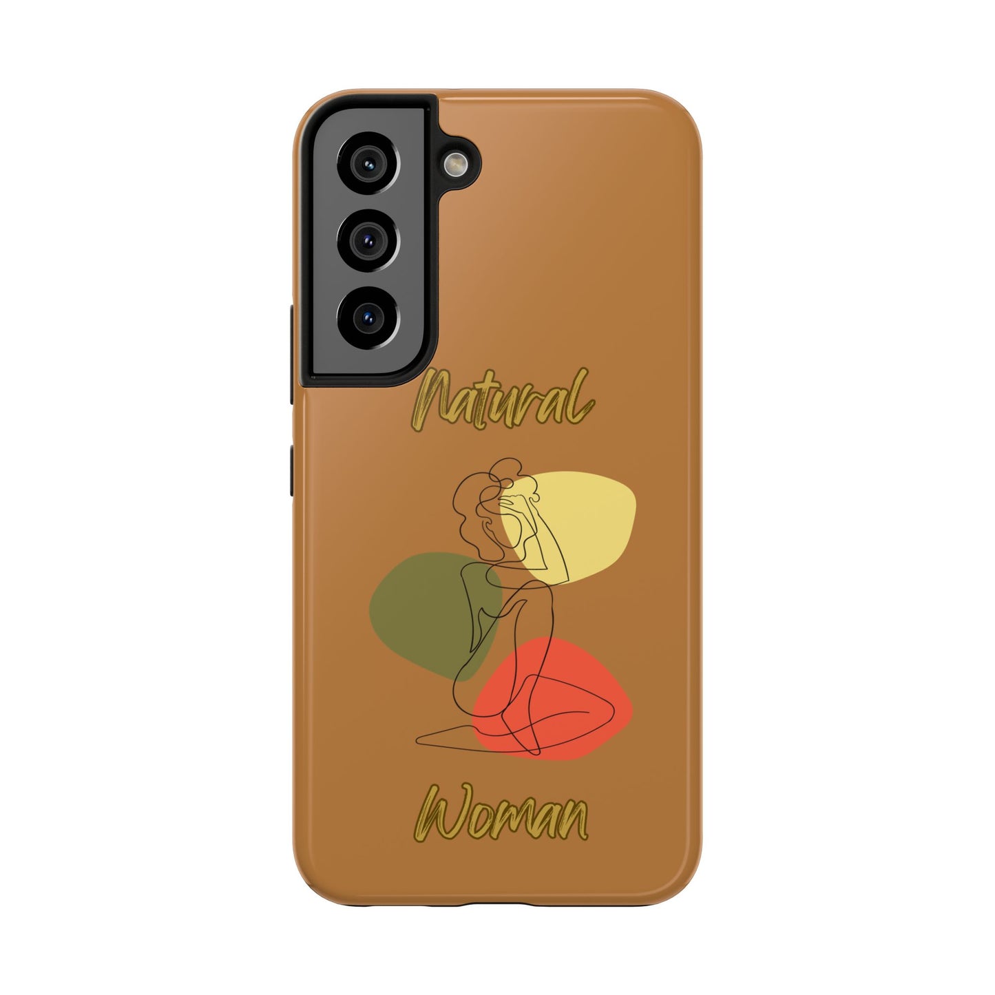 Natural Woman Colorful Pose (BL)Tough Phone Cases LIGHT BROWN