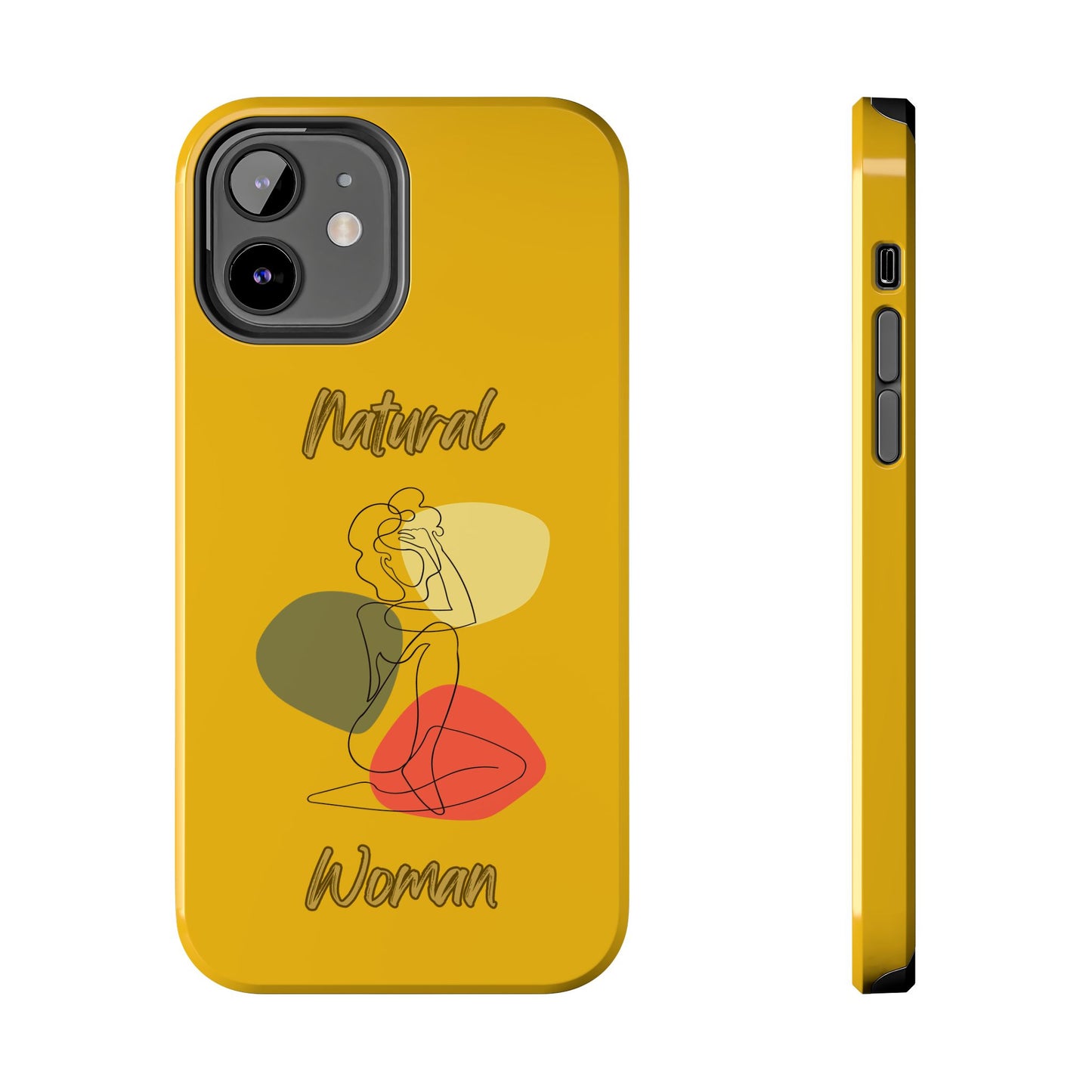 Natural Woman Colorful Pose (BL)Tough Phone Cases YELLOW