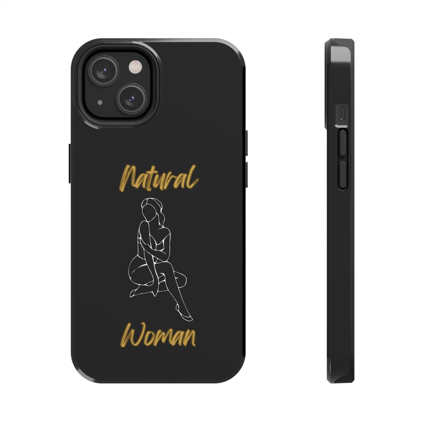 Natural Woman Shoulder Action (WL)Tough Phone Cases BLACK