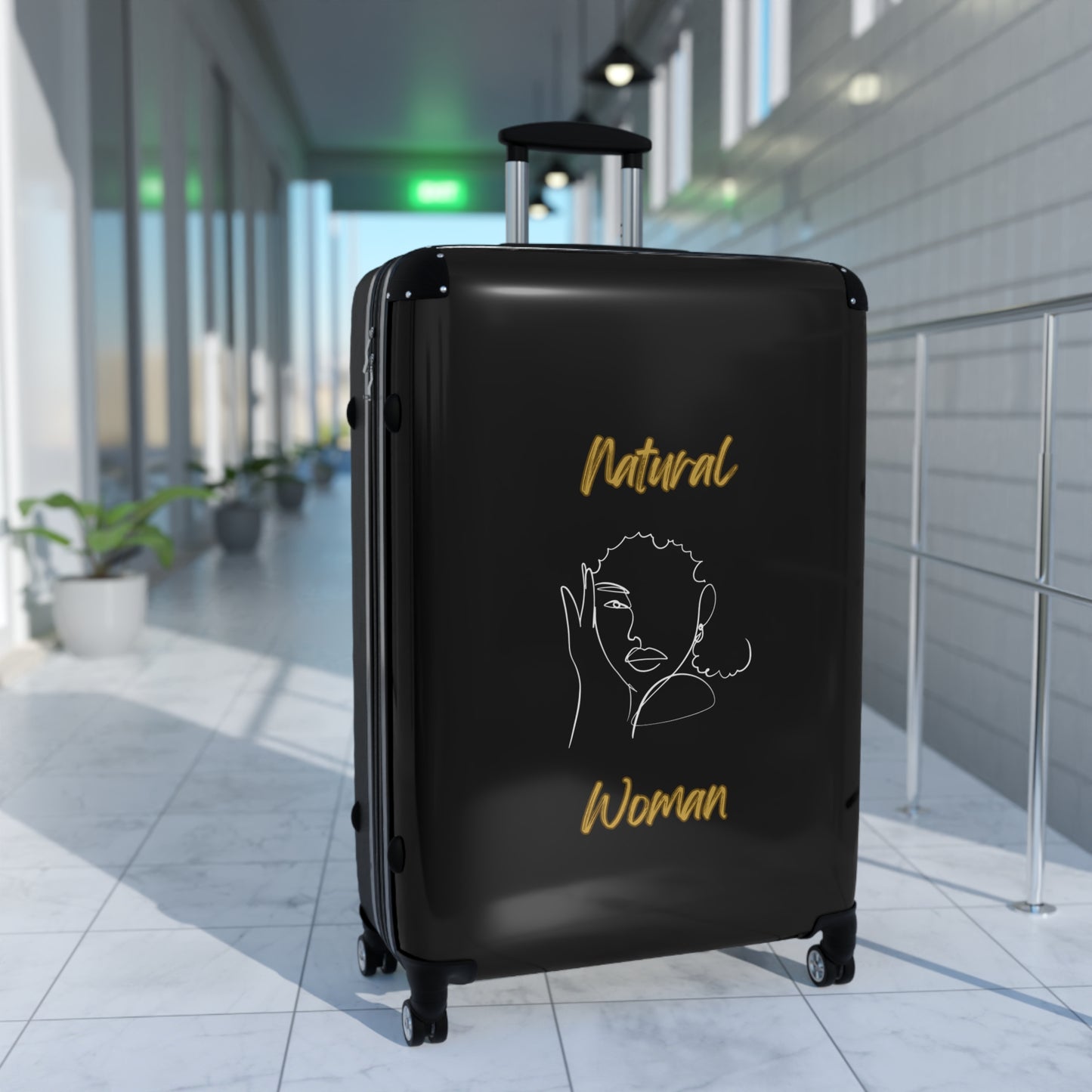 Natural Woman Let's Be Friends (WL) Suitcase BLACK