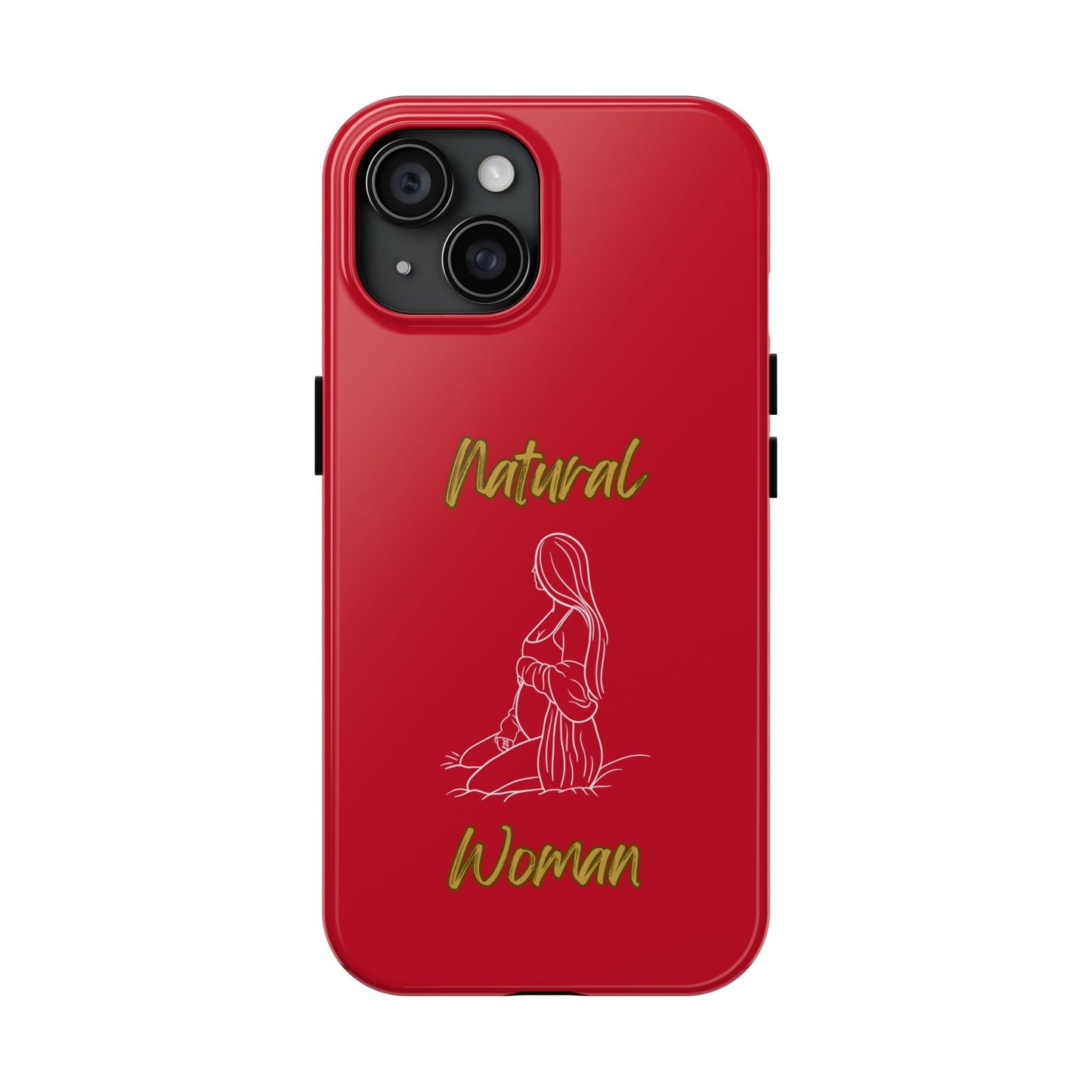 Natural Woman Expecting (WL)Tough Phone Cases DARK RED