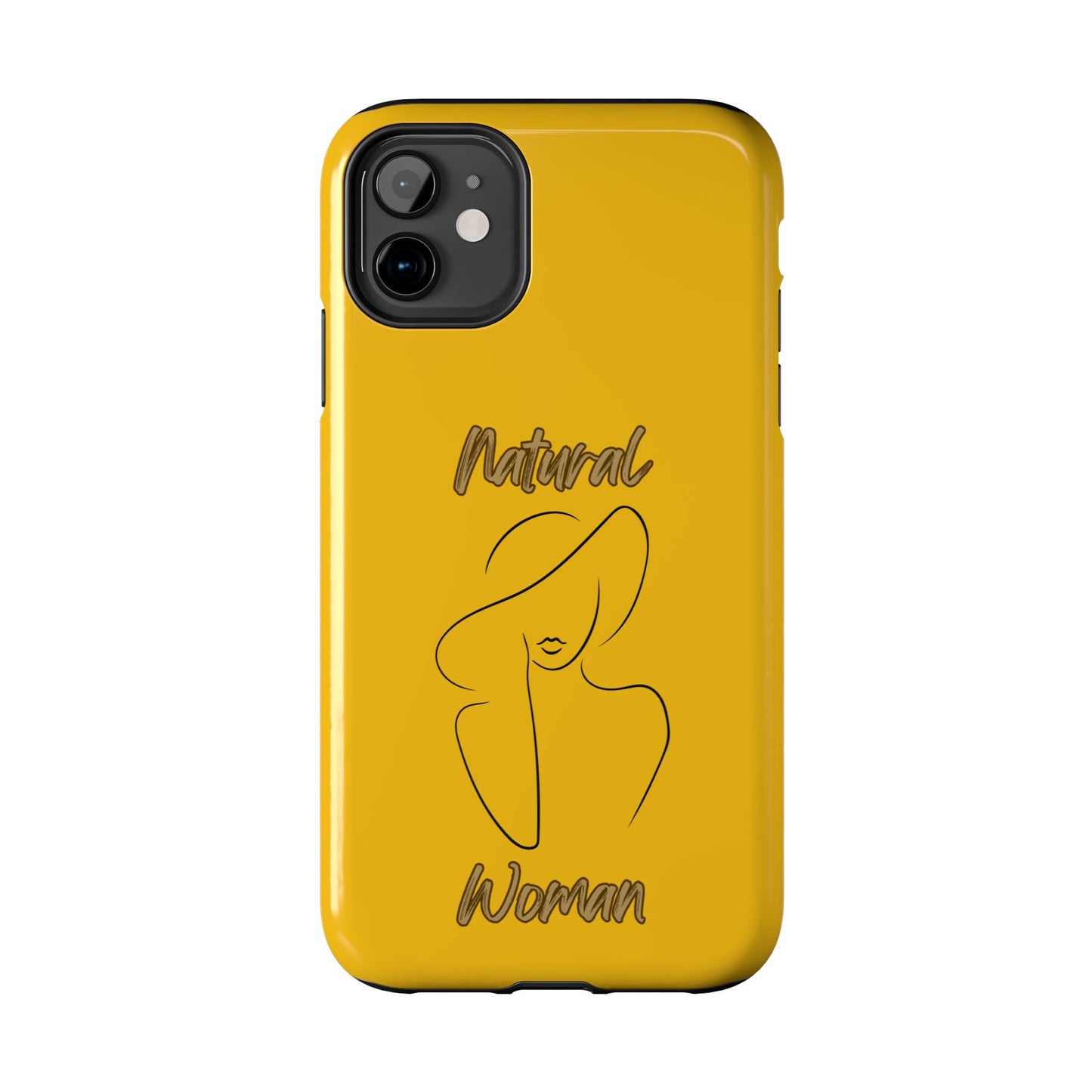 Natural Woman Sun Hat (BL) Tough Phone Cases YELLOW