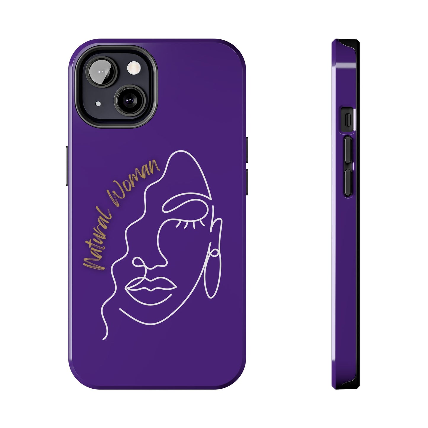 Natural Woman Half Face (WL)Tough Phone Case PURPLE