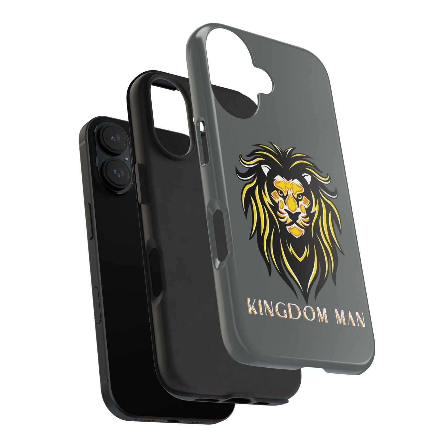 Kingdom Man (White-Gold Label) Tough Phone Case DARK GREY