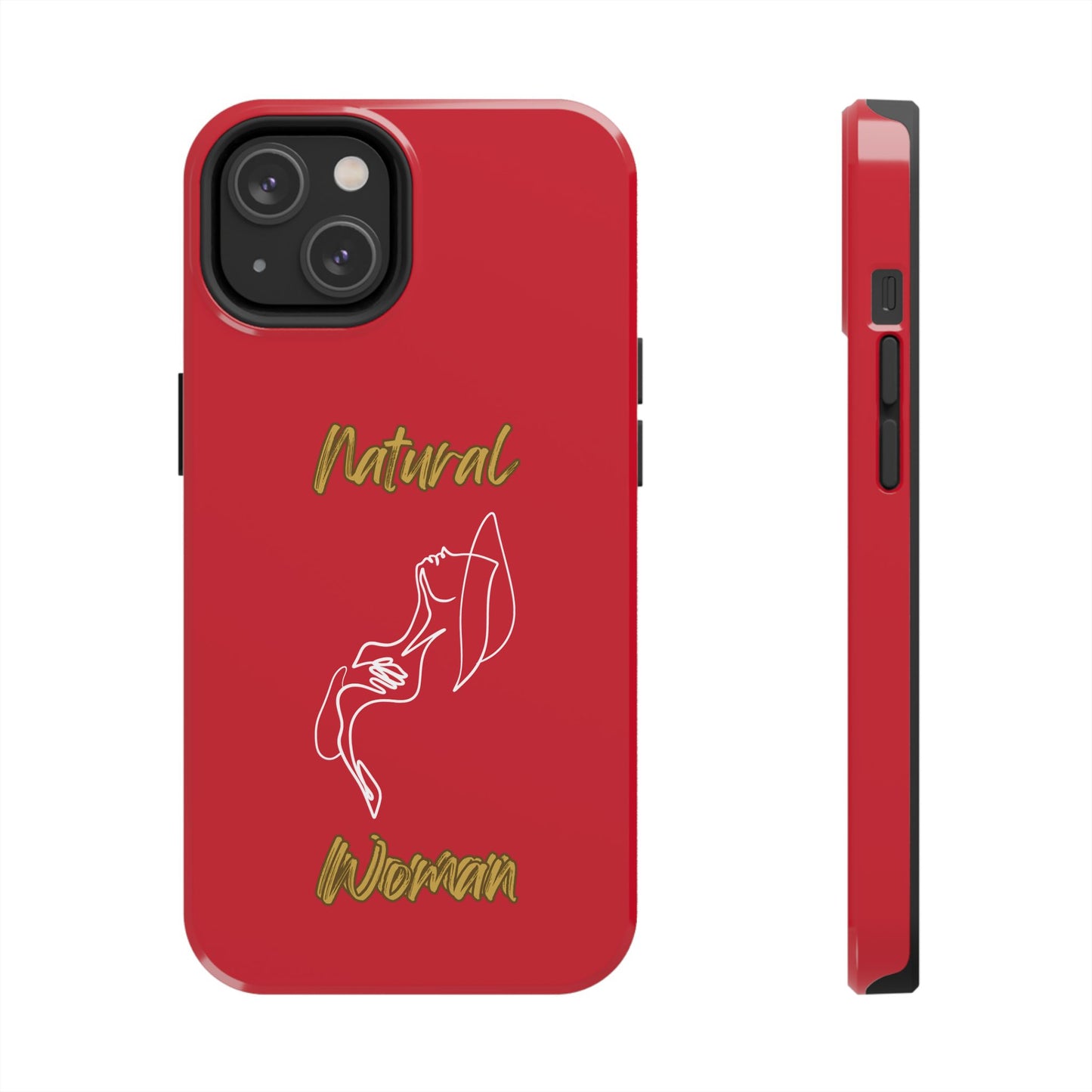 Natural Woman Free (WL)Tough Phone Cases DARK RED