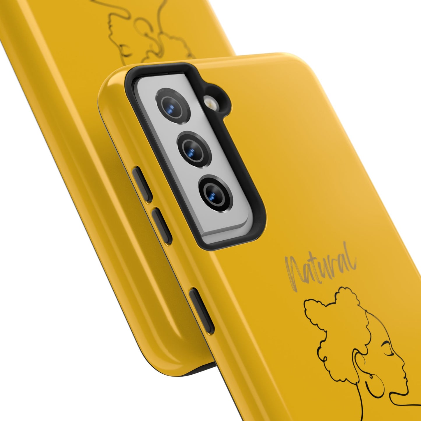 Natural Woman Twists (BL) Tough Phone Cases YELLOW