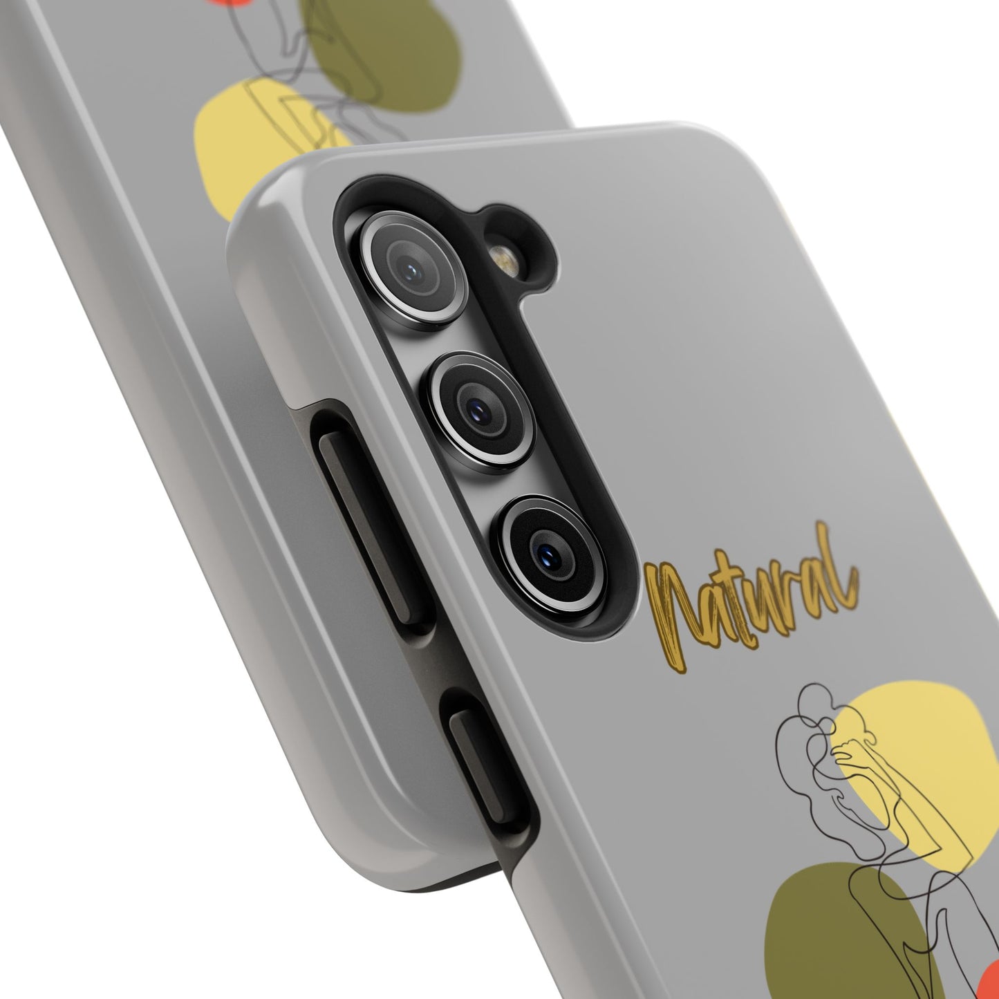 Natural Woman Colorful Pose (BL)Tough Phone Cases LIGHT GREY