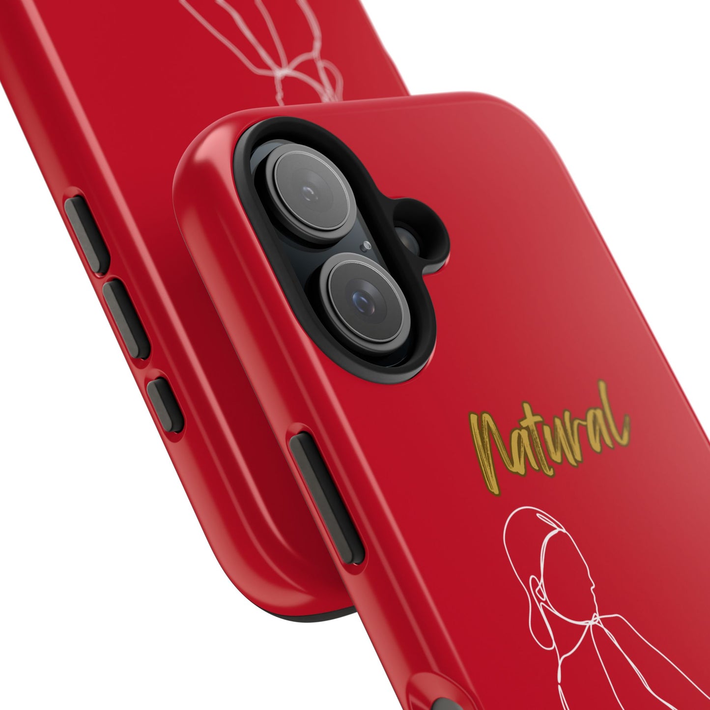 Natural Woman Hands Free (WL)Tough Phone Cases DARK RED