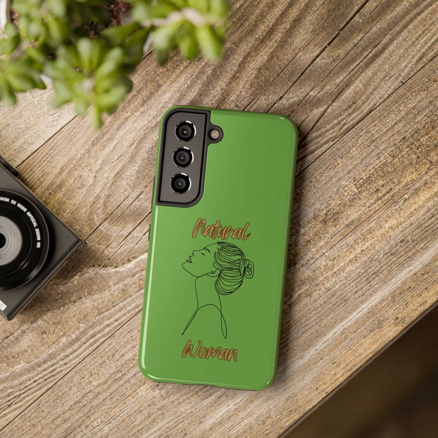 Natural Woman Wet Bun (BL) Tough Phone Cases GREEN