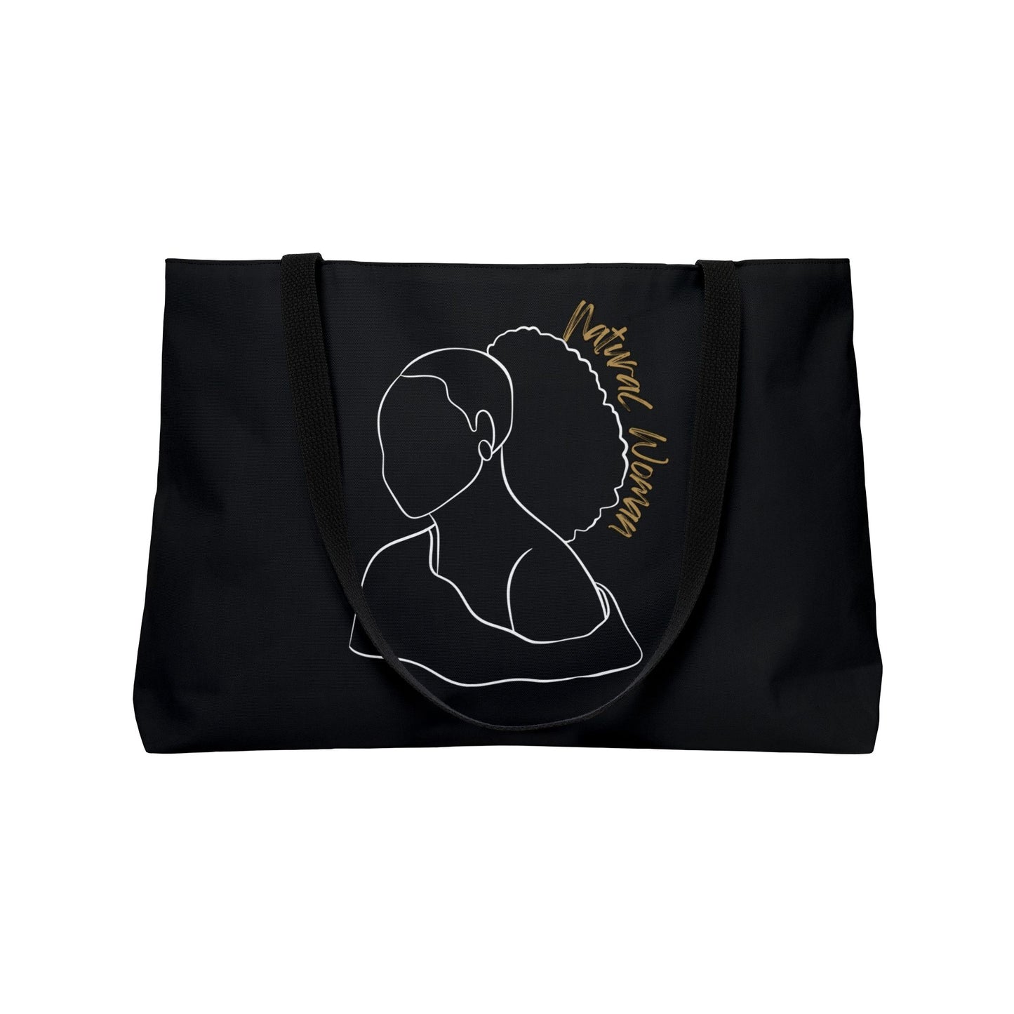 Natural Woman Behind Head (WL) Weekender Tote Bag BLACK