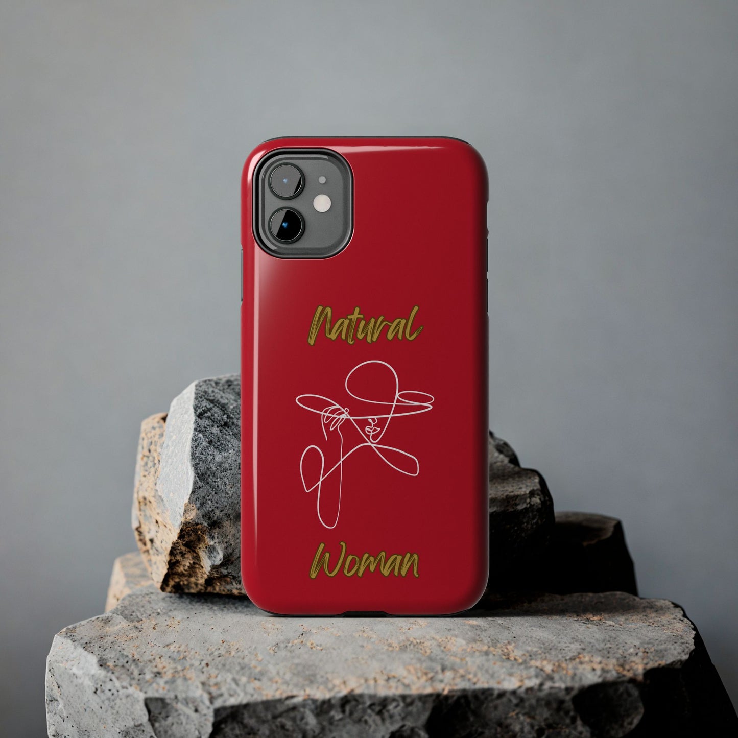 Natural Woman An Original (WL)Tough Phone Cases DARK RED