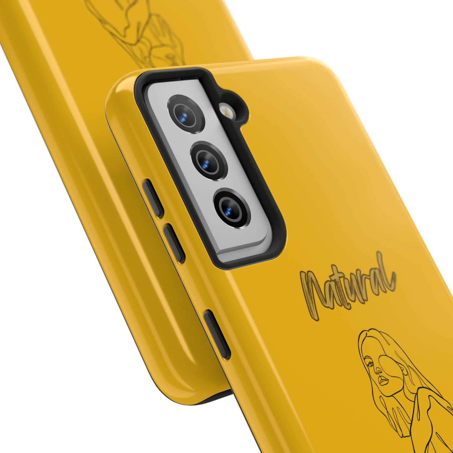 Natural Woman Care Free (BL)Tough Phone Cases YELLOW