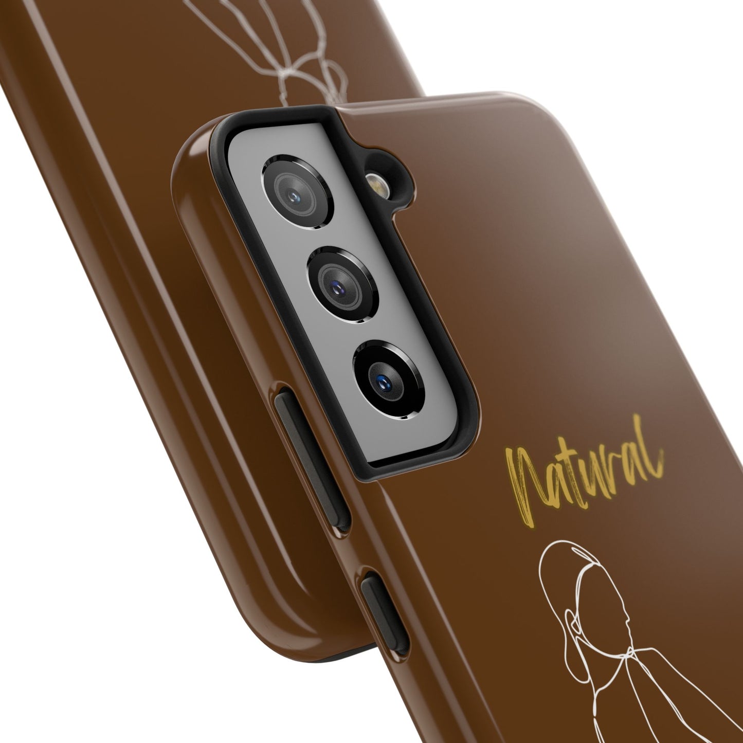 Natural Woman Hands Free (WL)Tough Phone Cases BROWN