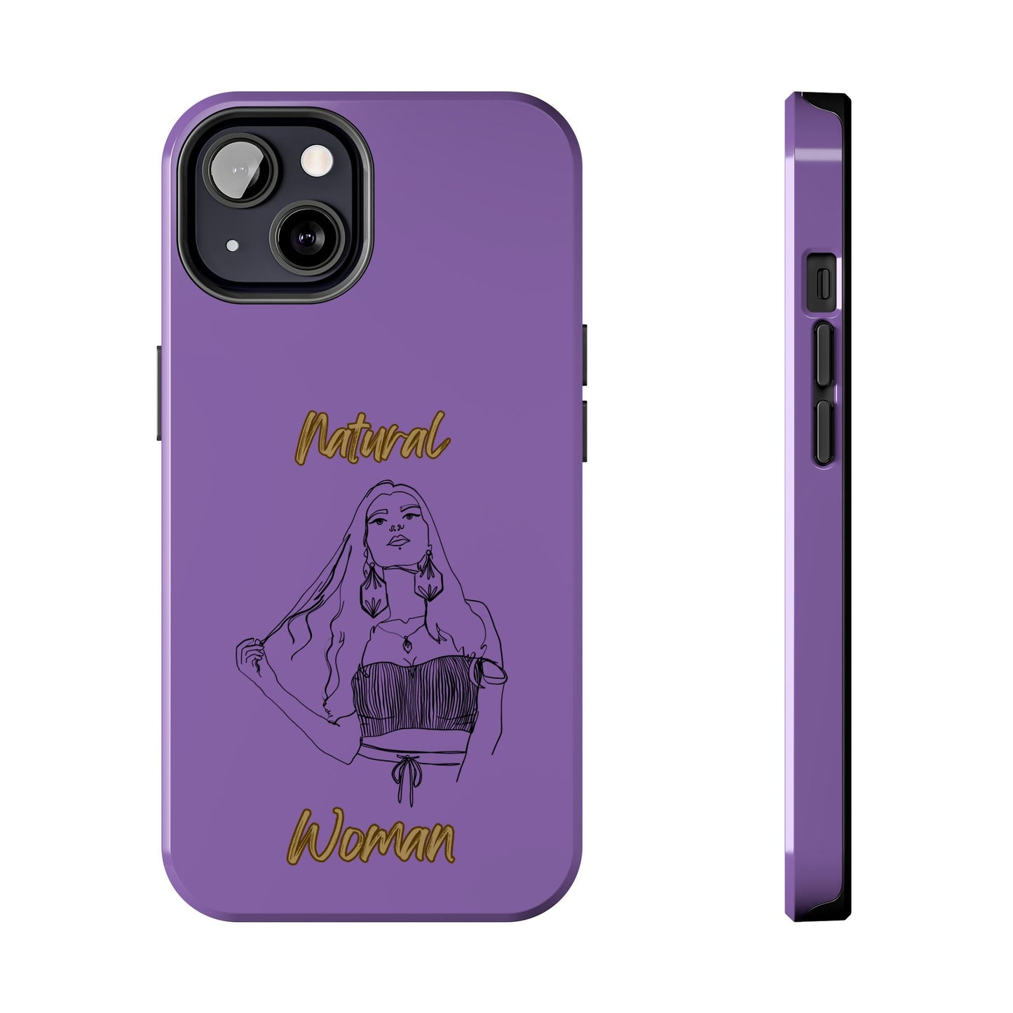 Natural Woman Thinking (BL)Tough Phone Cases LIGHT PURPLE