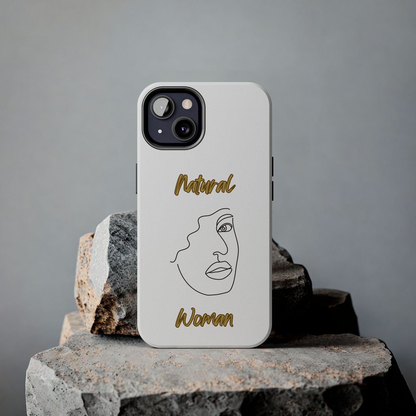 Natural Woman Peekaboo (BL)Tough Phone Cases WHITE