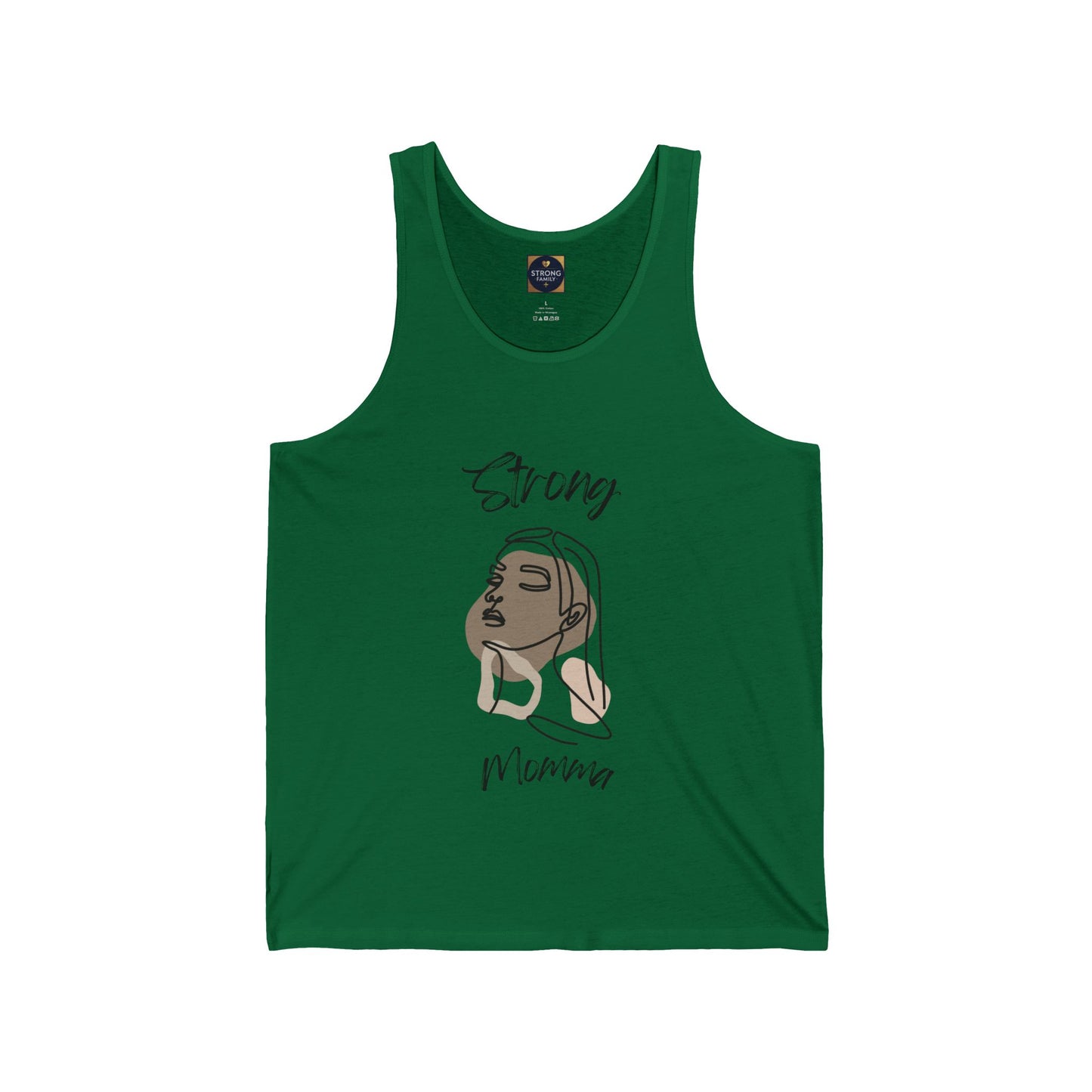 Strong Momma Jersey Tank (BL)