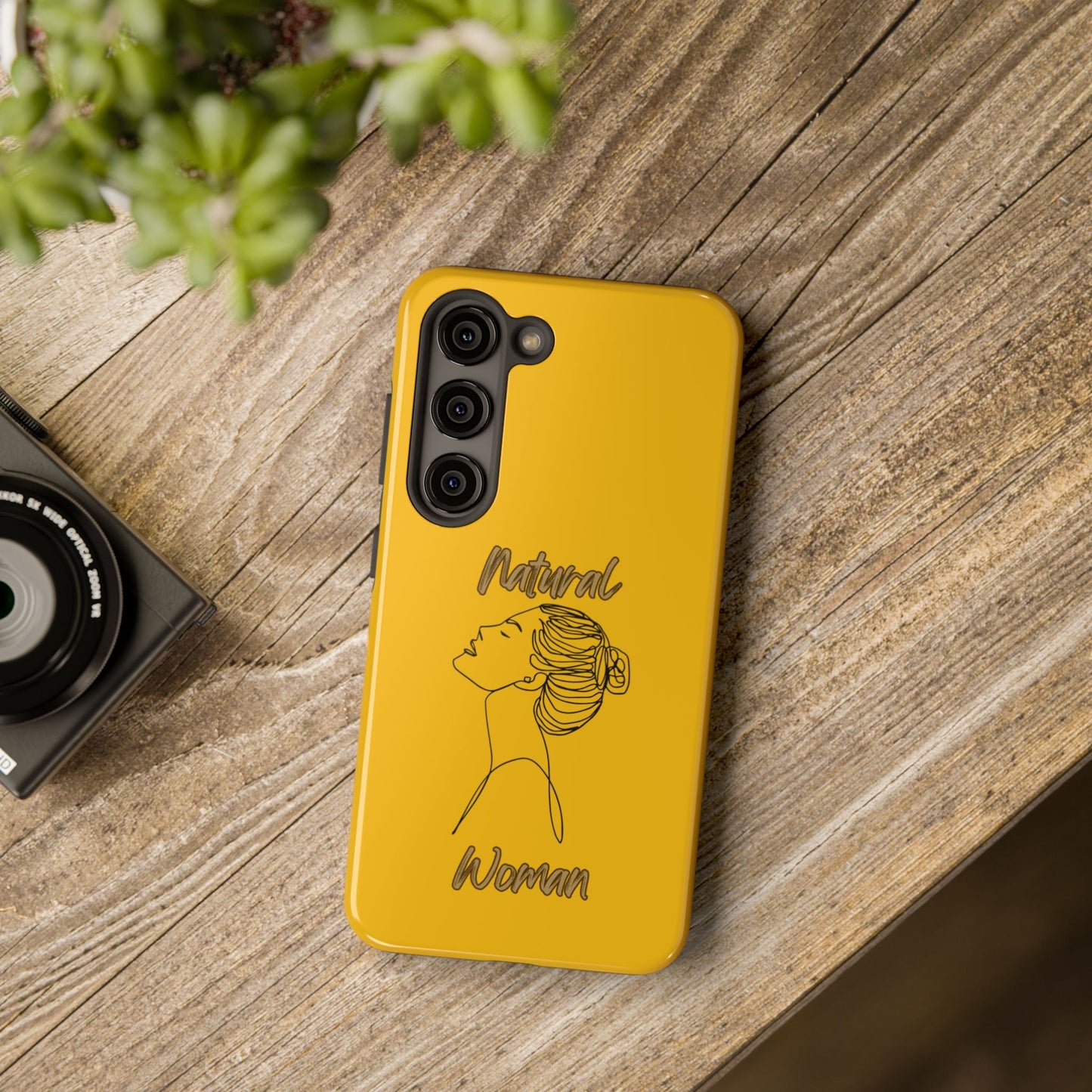 Natural Woman Wet Bun (BL) Tough Phone Cases YELLOW