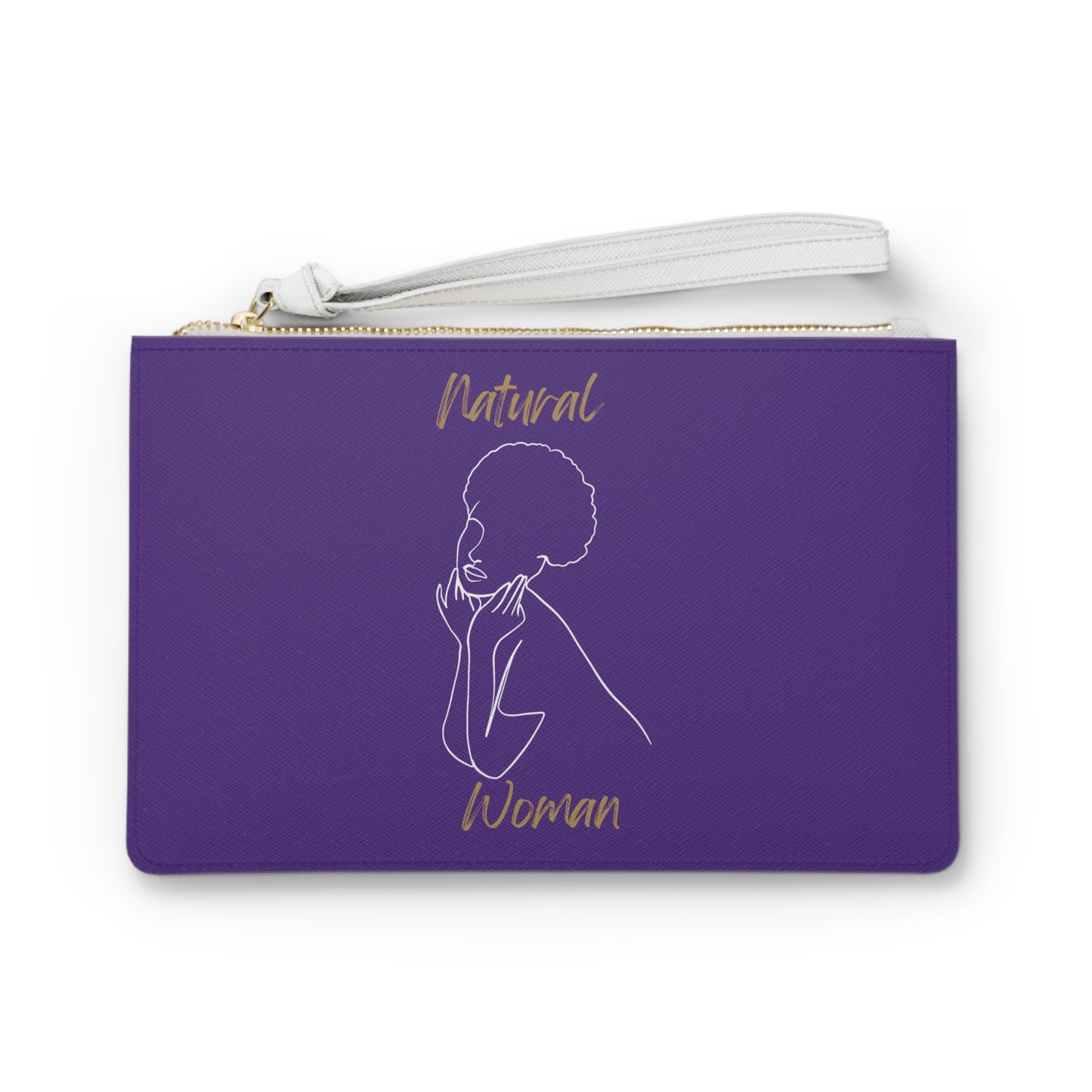 Natural Woman Cute Afro (WL) Clutch Bag PURPLE