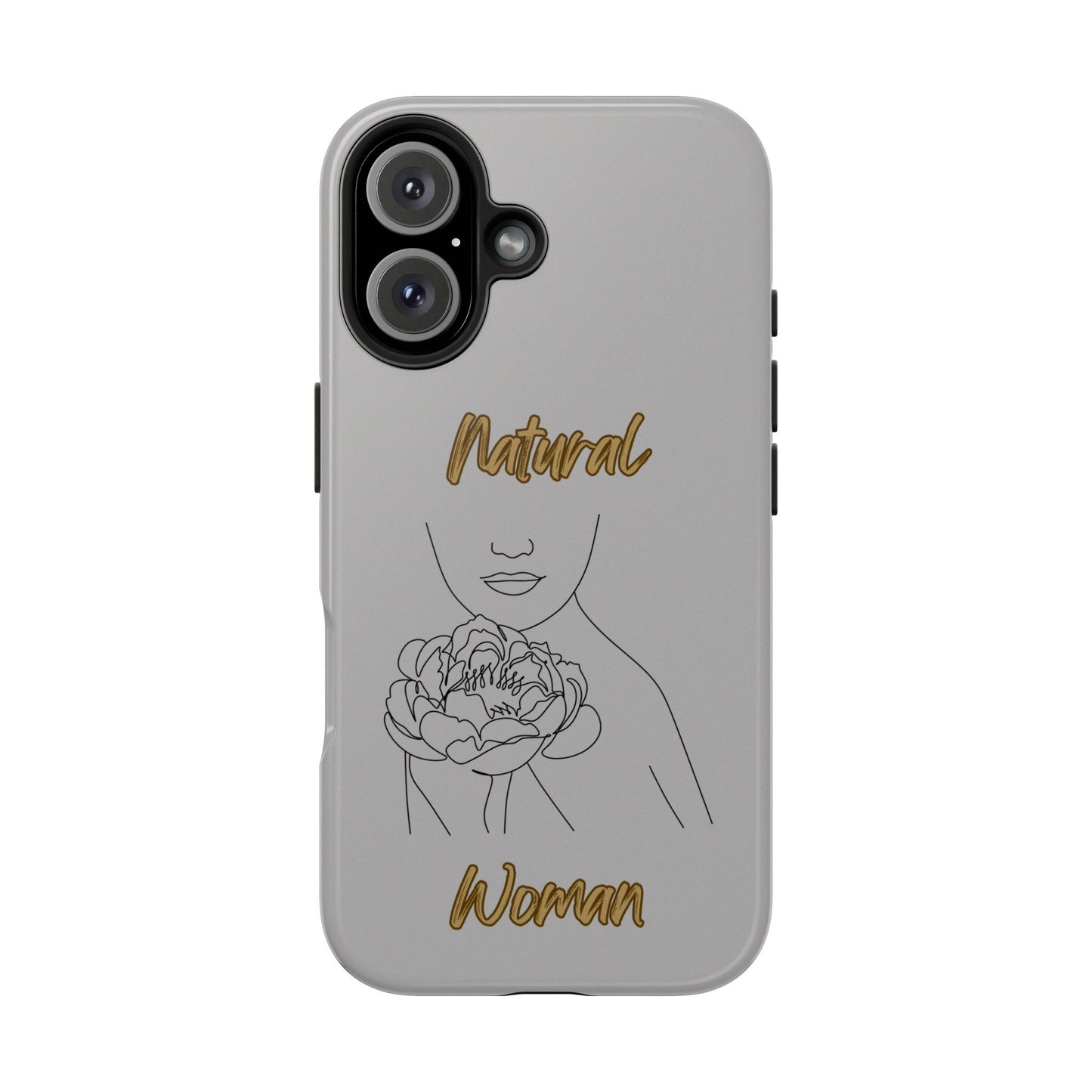 Natural Woman Kissed Flower (BL)Tough Phone Cases LIGHT GREY