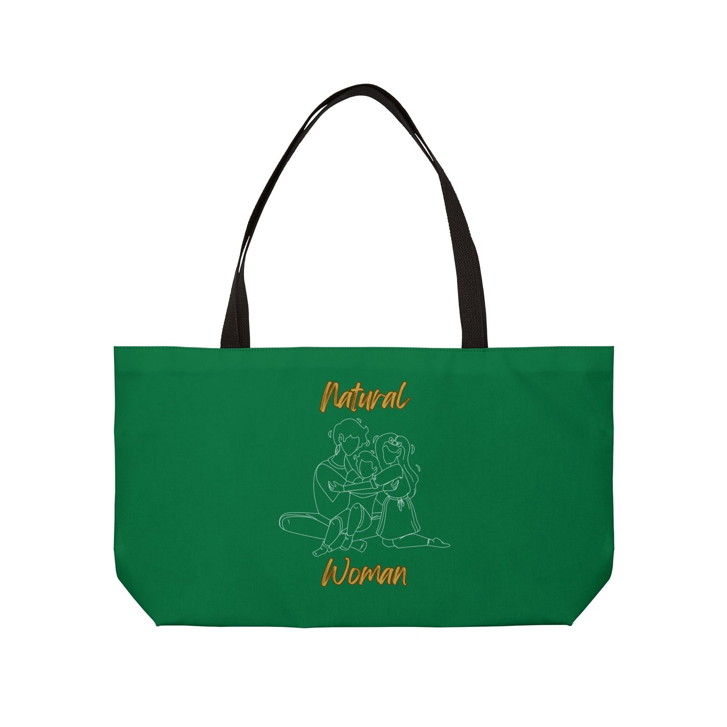 Natural Woman Bear Hugs (WL) Weekender Tote Bag DARK GREEN