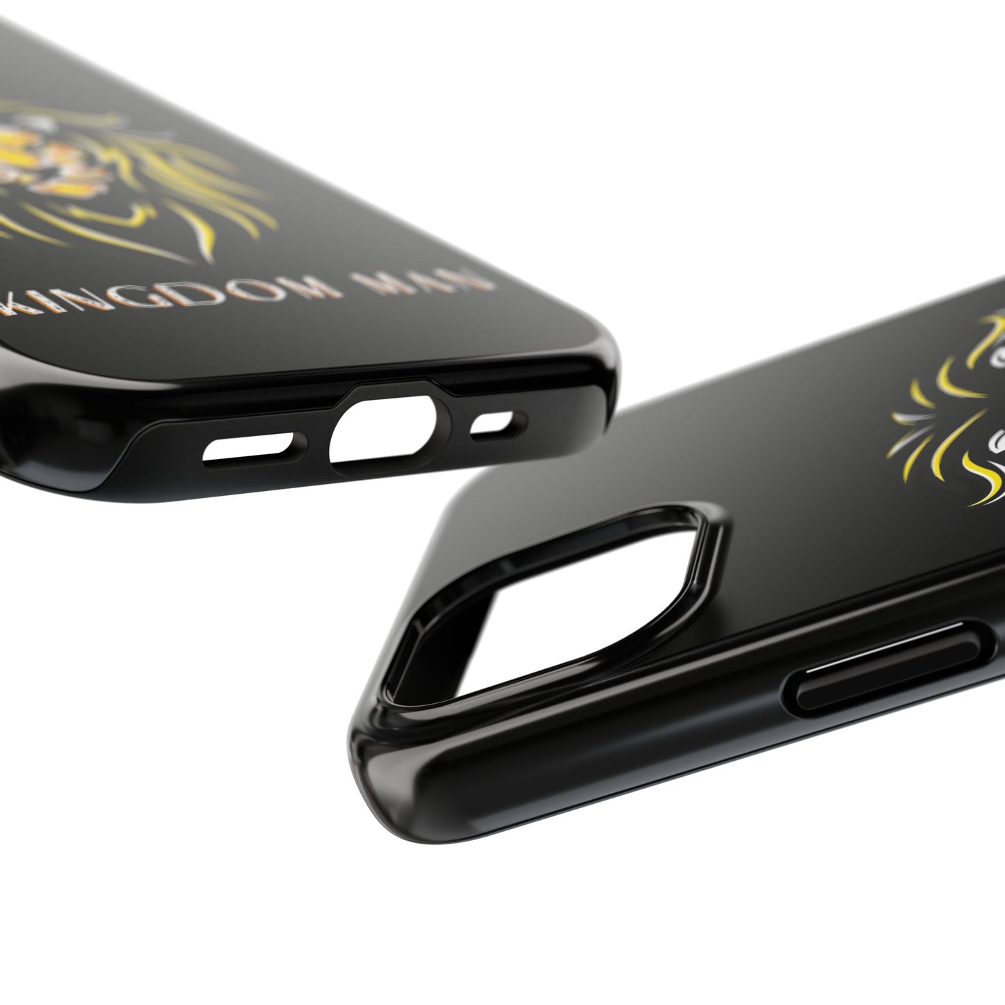 Kingdom Man (White-Gold Label) Tough Phone Case BLACK