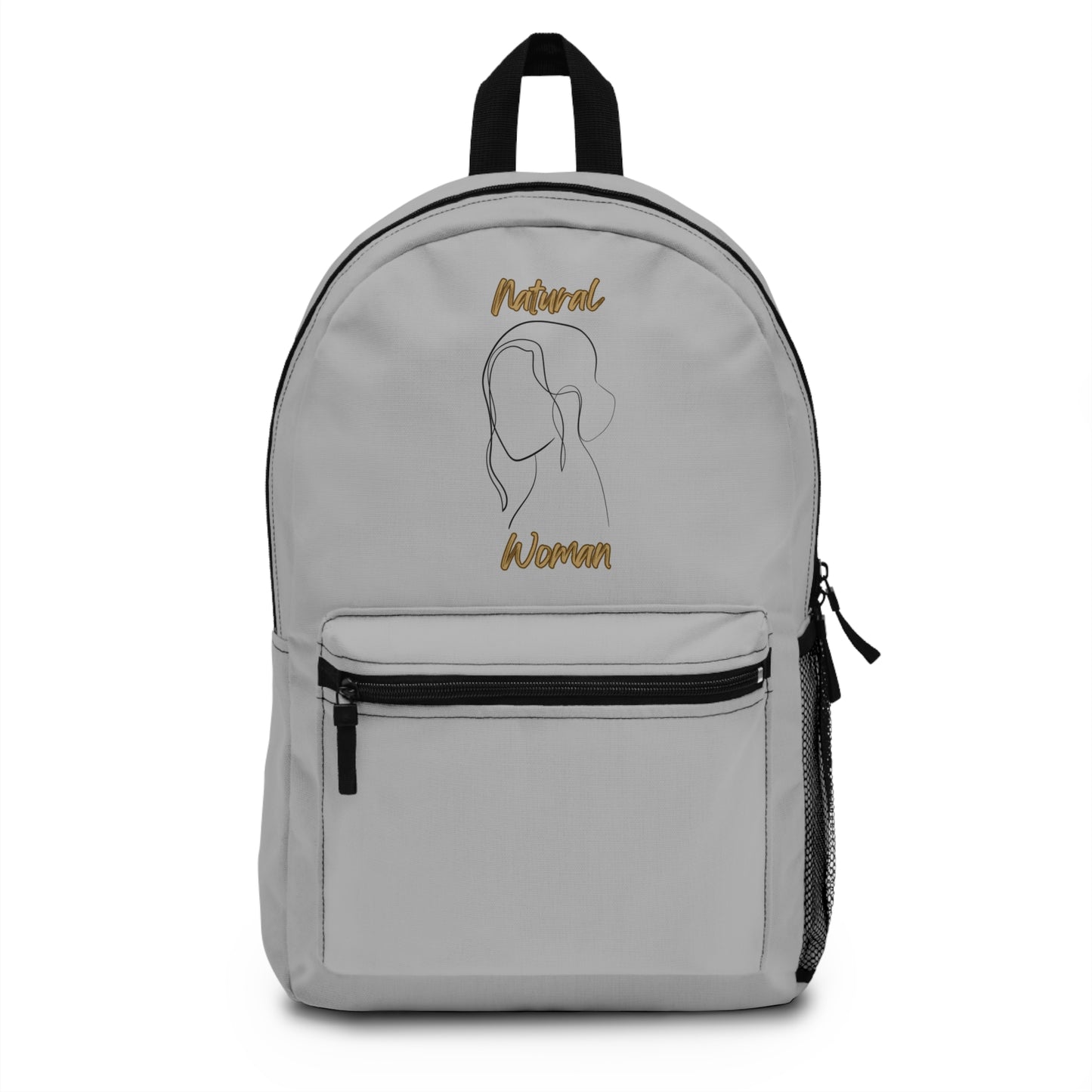 Natural Woman Hanging Hair (BL) Backpack LIGHT GREY