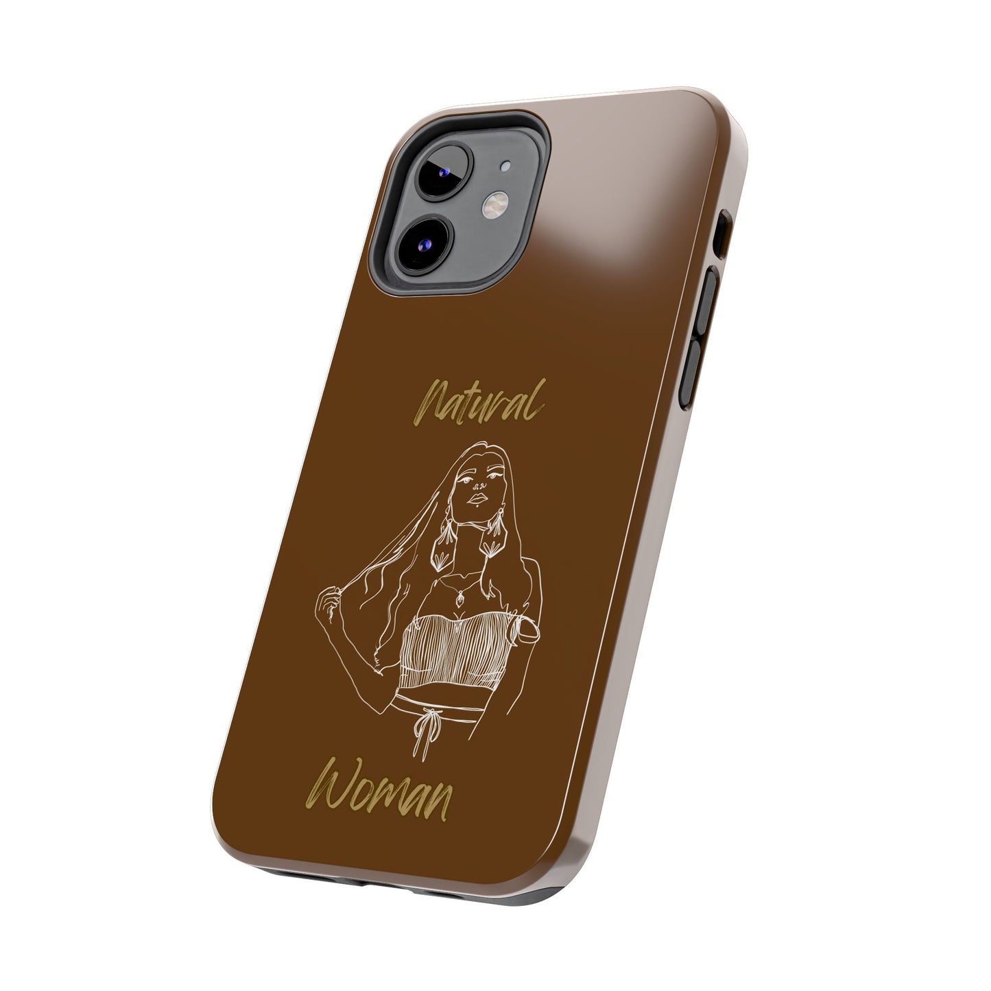 Natural Woman Thinking (WL)Tough Phone Cases BROWN