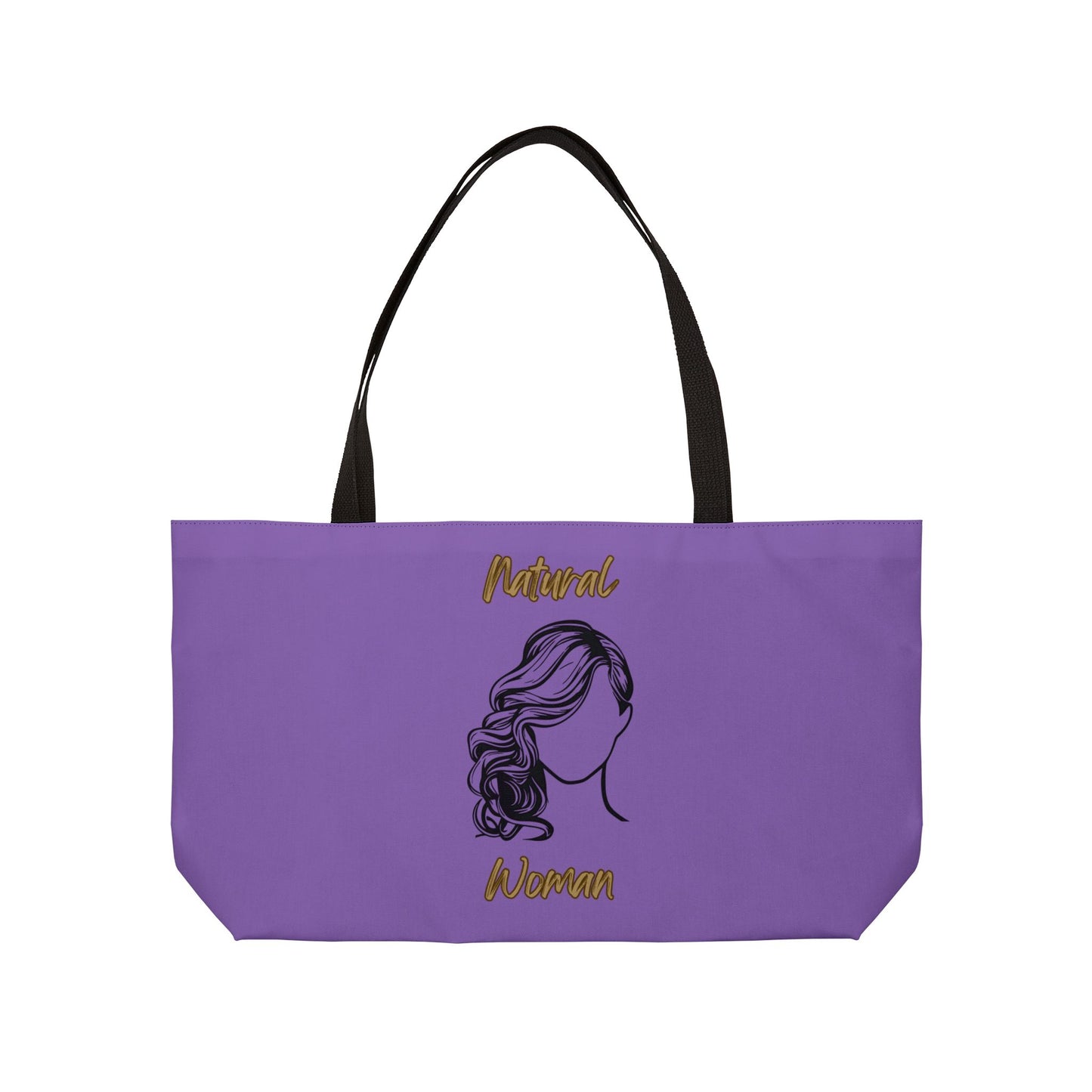 Natural Woman Long Curl (BL) Weekender Tote Bag LIGHT PURPLE