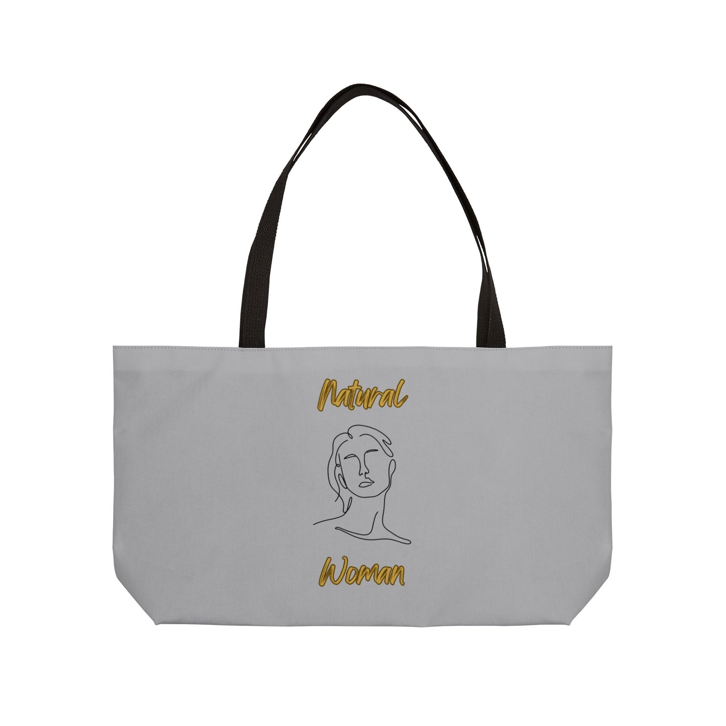Natural Woman Hello (BL) Weekender Tote Bag LIGHT GREY