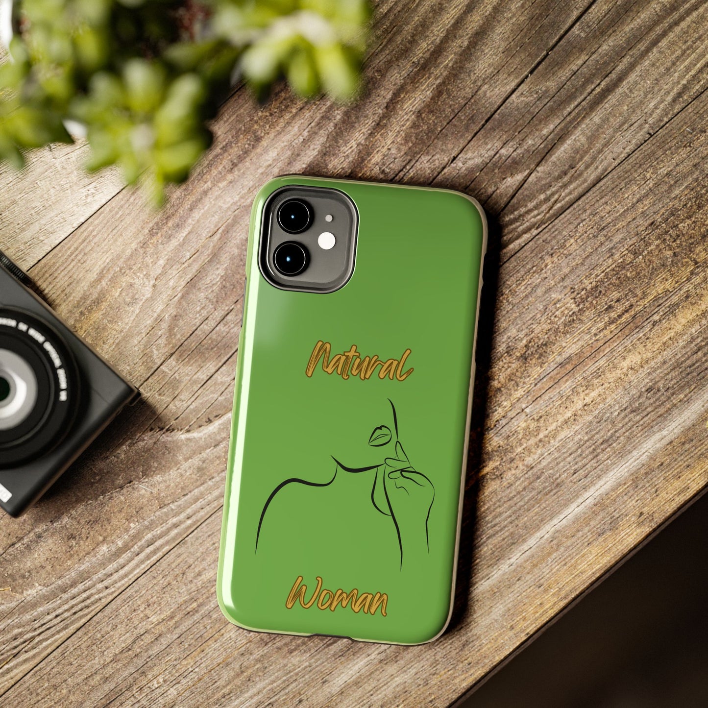 Natural Woman Chin Up (BL)Tough Phone Cases GREEN