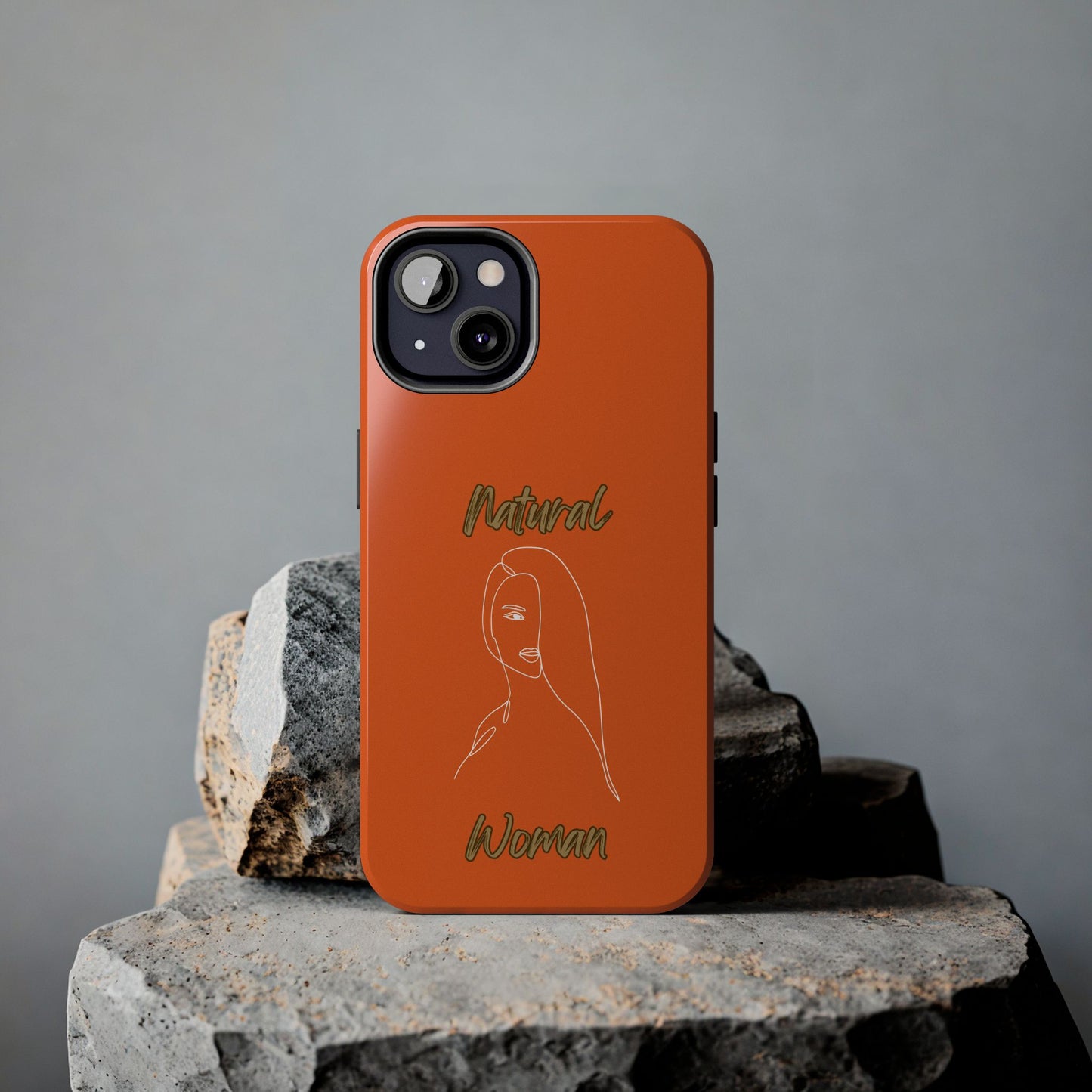 Natural Woman Covered Eye (WL)Tough Phone Cases ORANGE