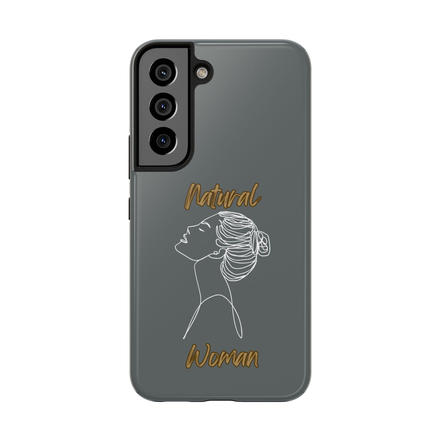 Natural Woman Wet Bun (WL) Tough Phone Cases DARK GREY