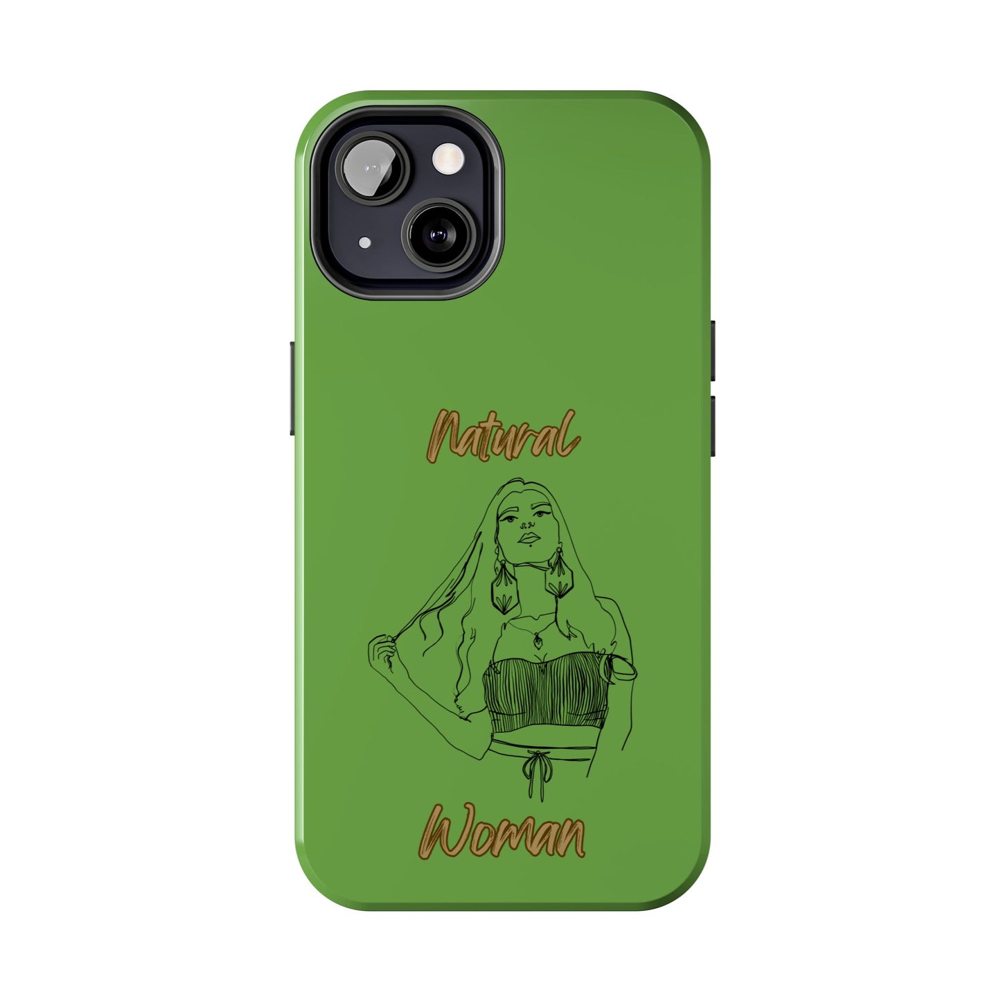 Natural Woman Thinking (BL)Tough Phone Cases GREEN
