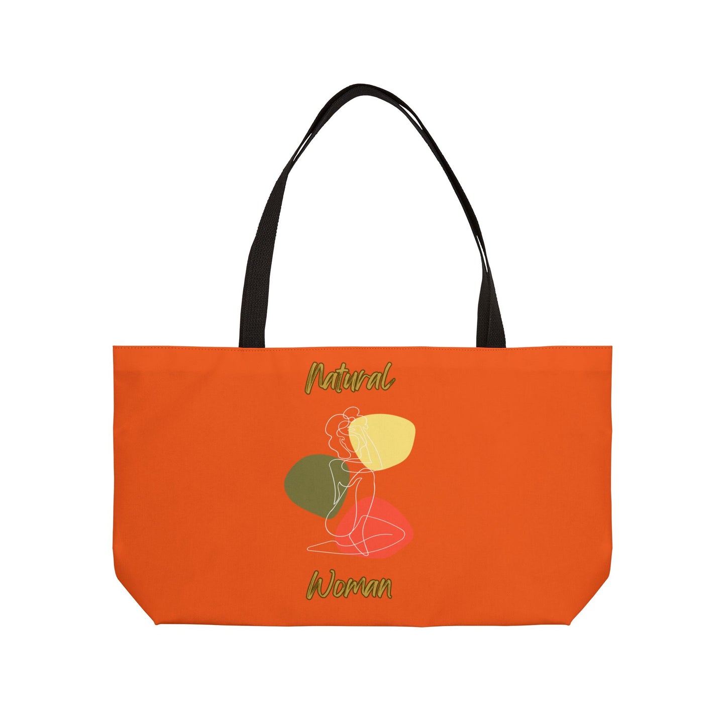 Natural Woman Colorful Pose (WL) Weekender Tote Bag ORANGE